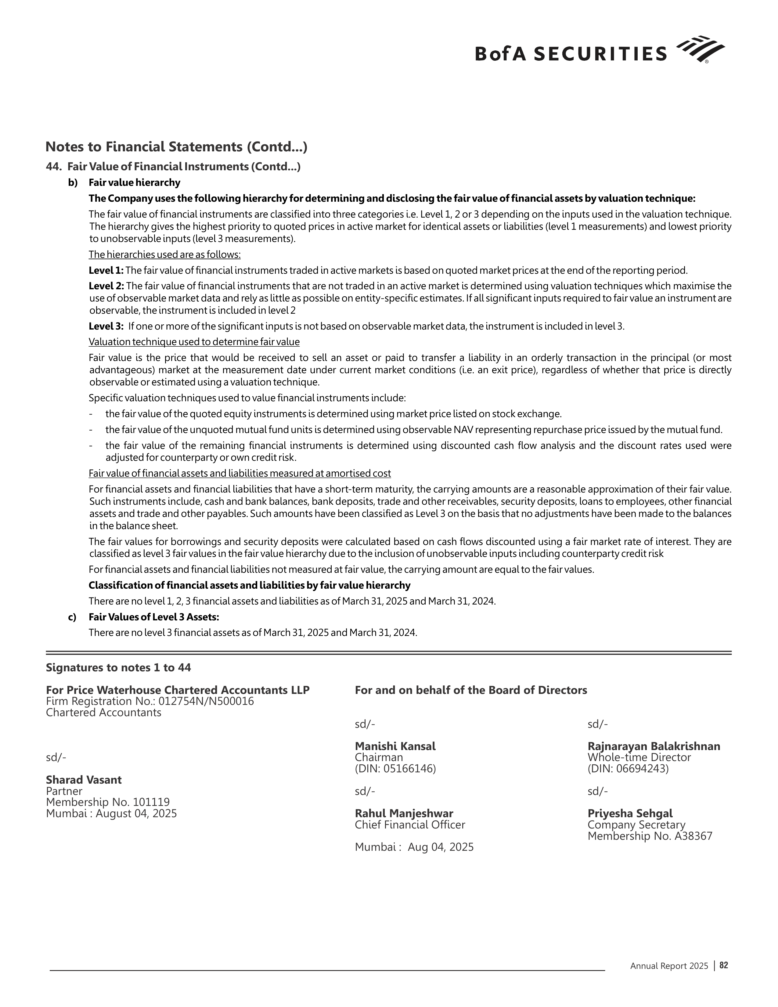 Bank of America Annual Report — page 83