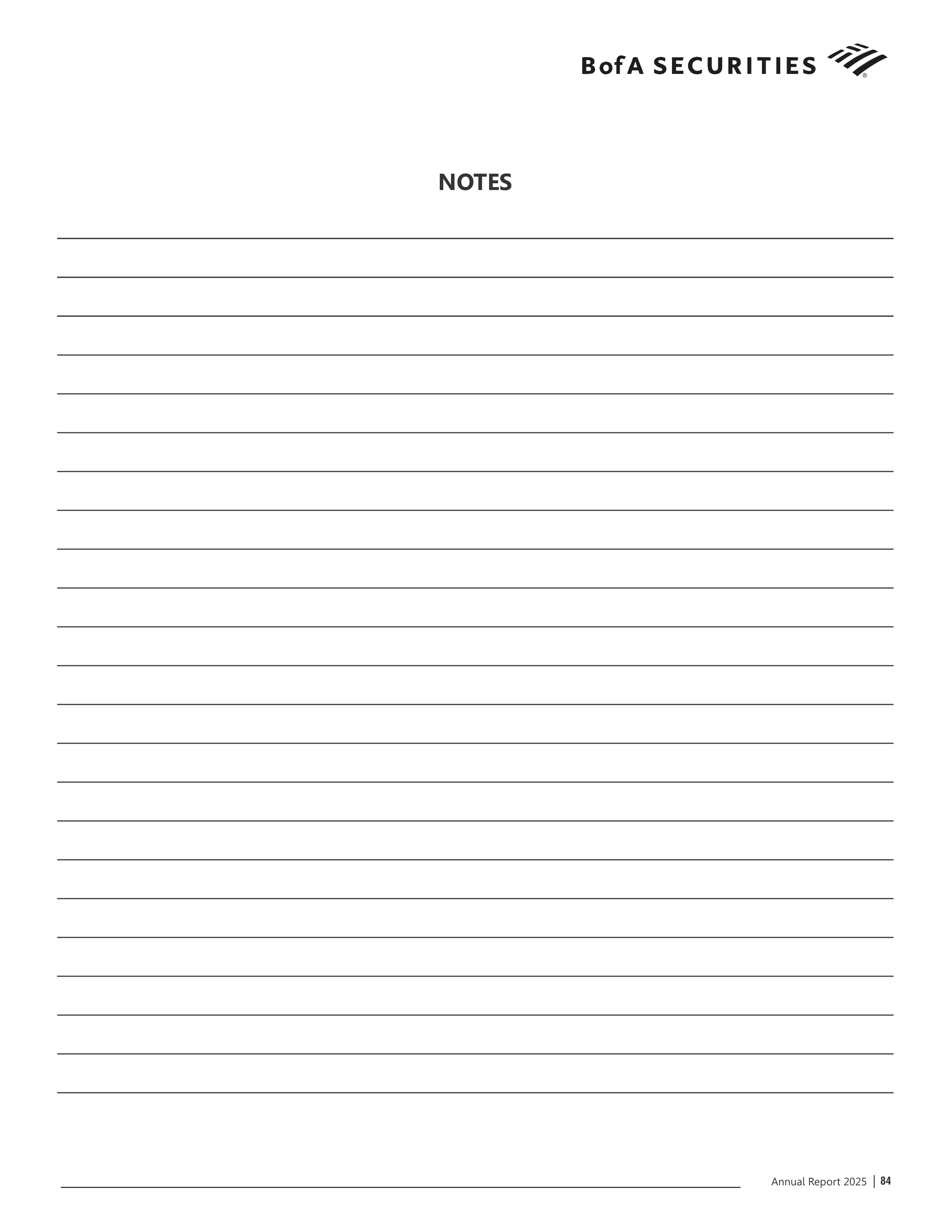 Bank of America Annual Report — page 85