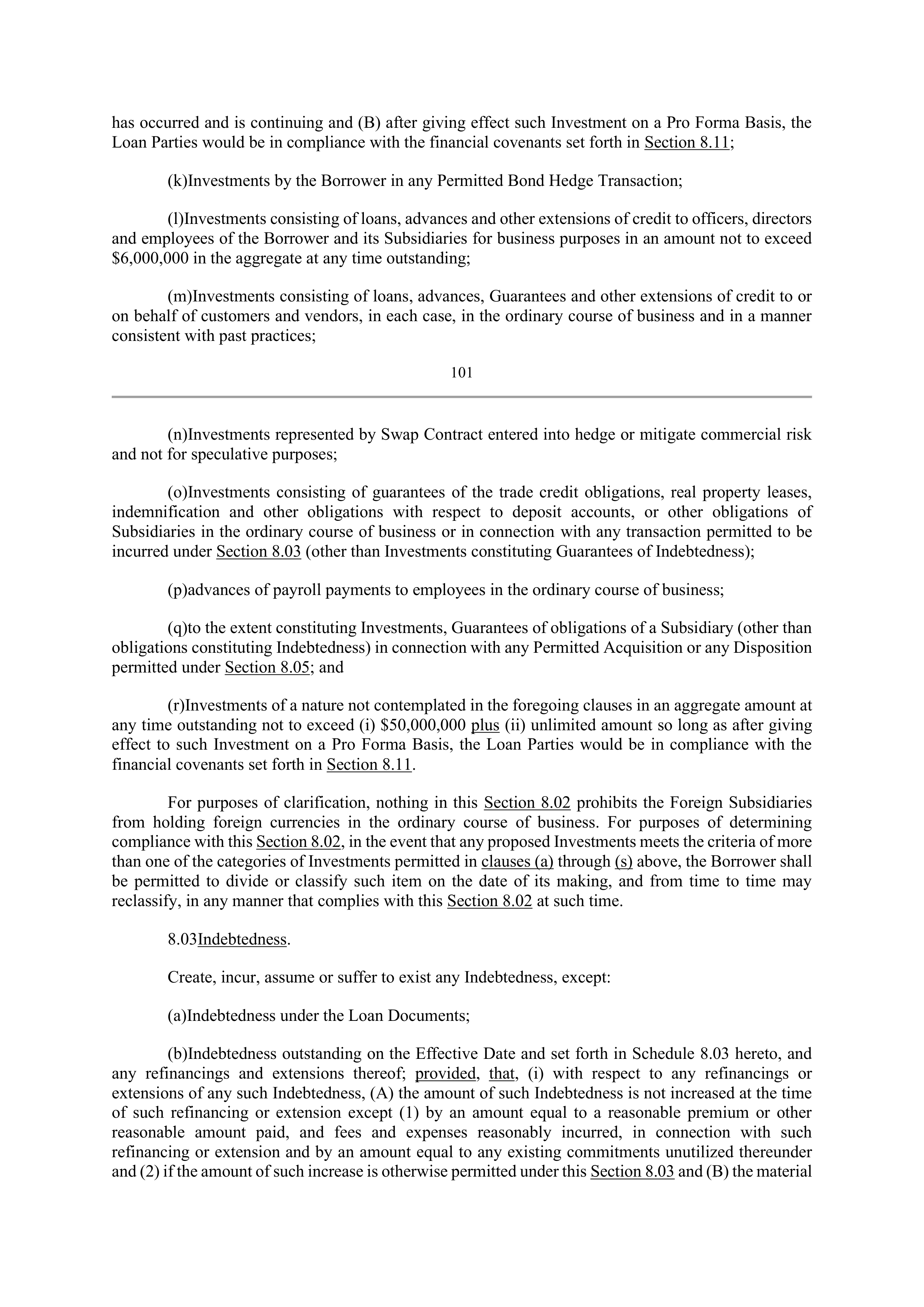 Bank of America Corporation Credit Agreement — page 100