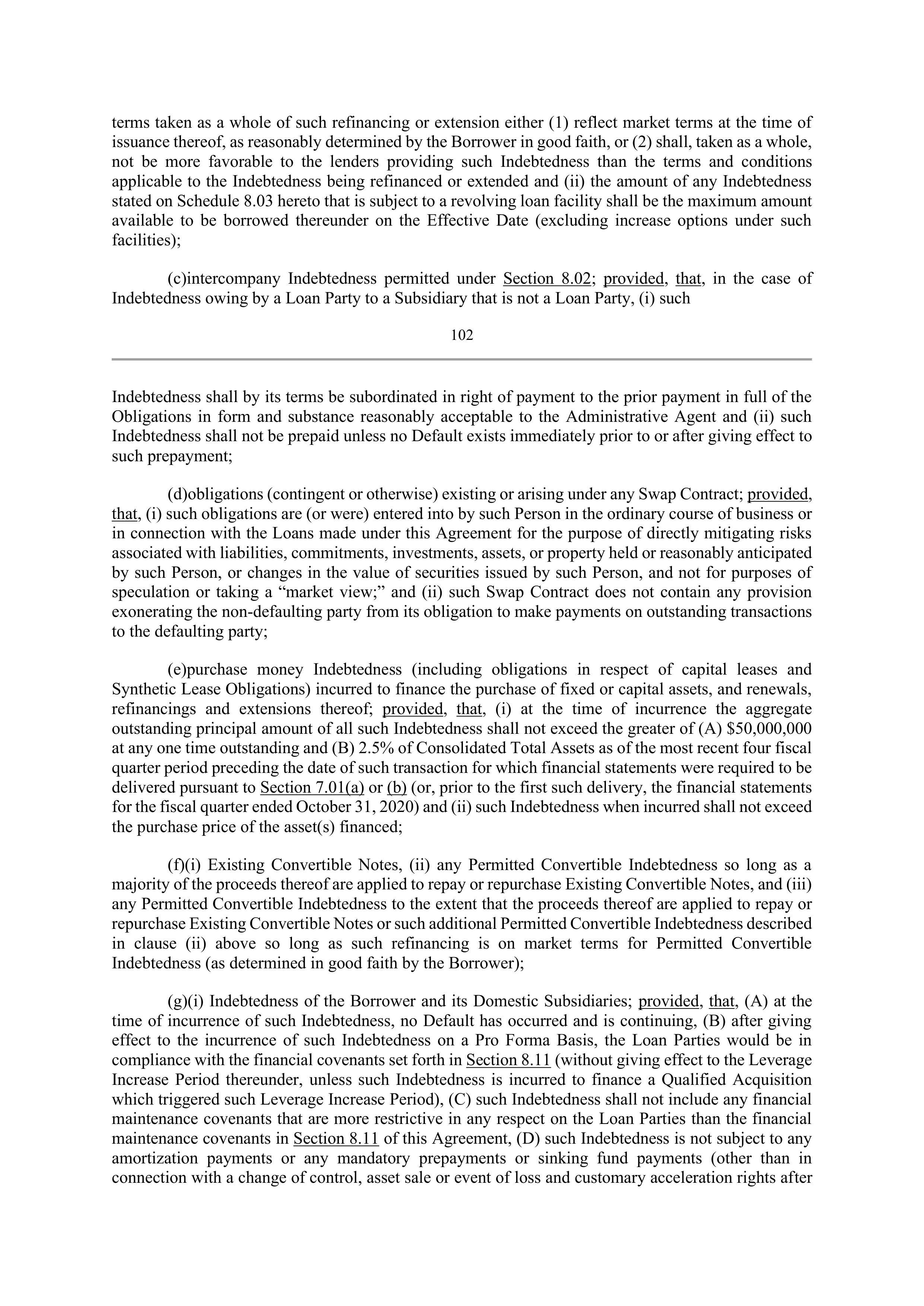 Bank of America Corporation Credit Agreement — page 101