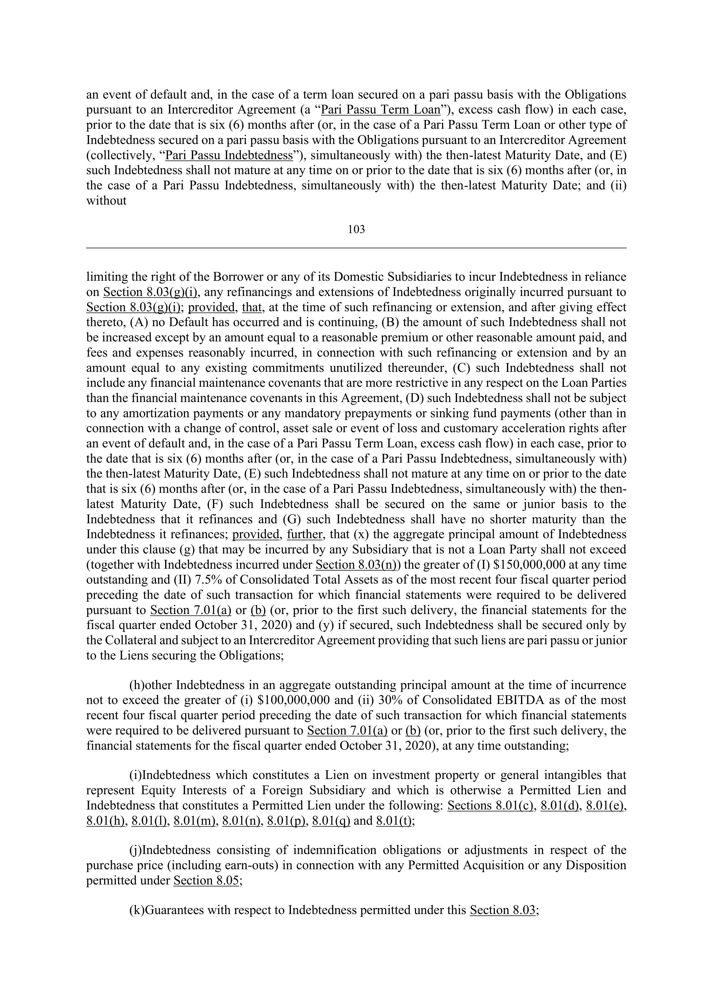 Bank of America Corporation Credit Agreement — page 102