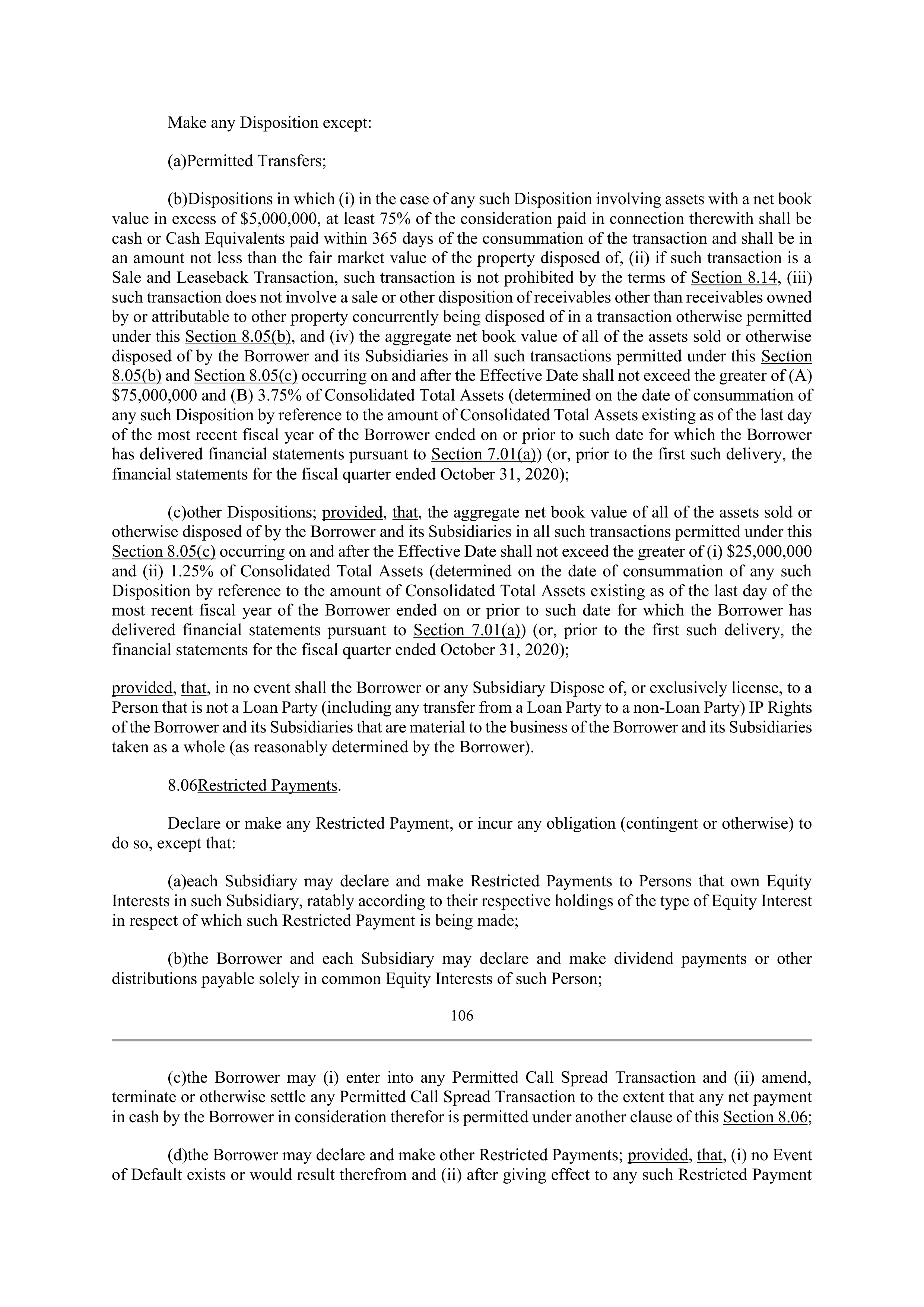 Bank of America Corporation Credit Agreement — page 104