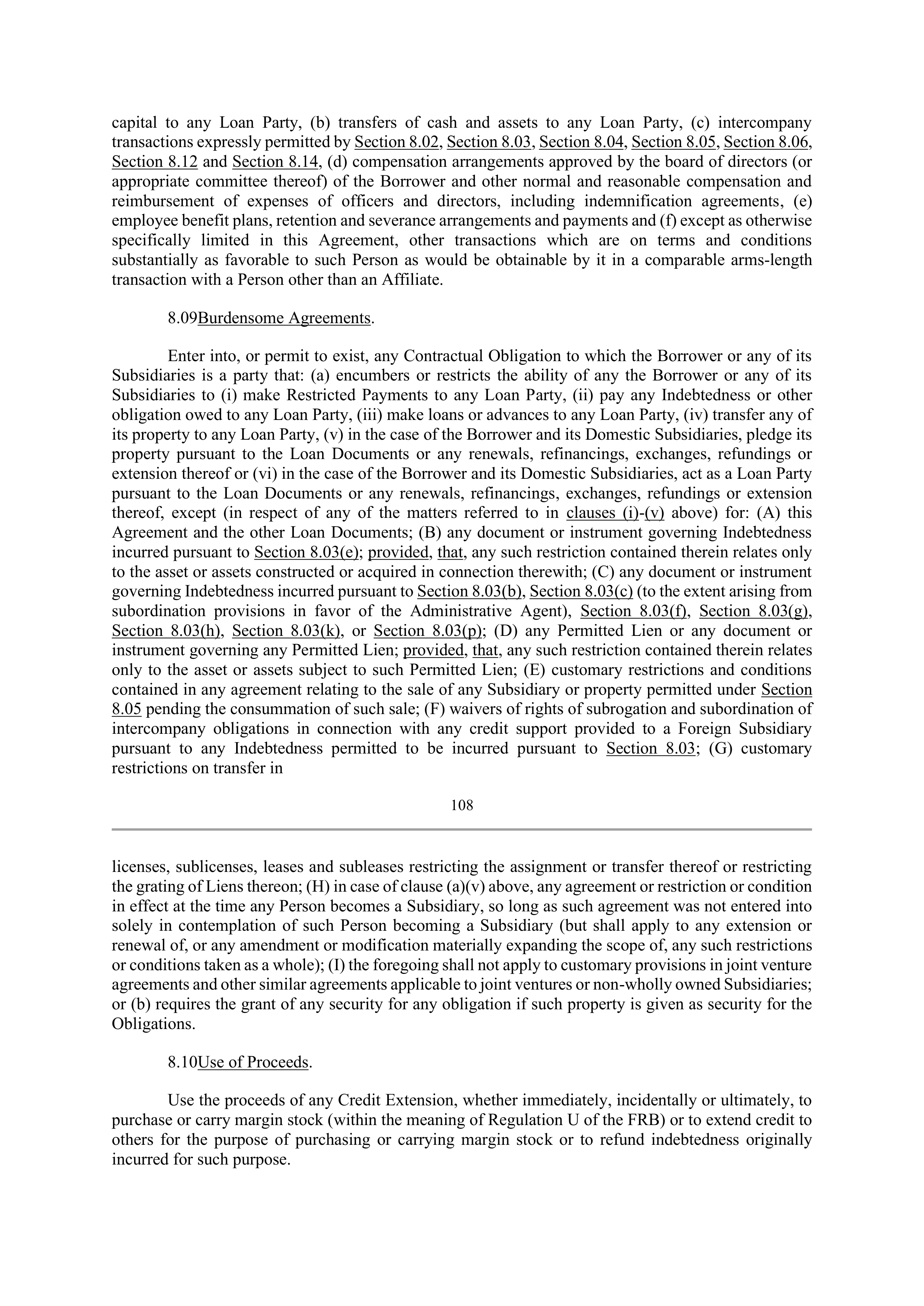 Bank of America Corporation Credit Agreement — page 106