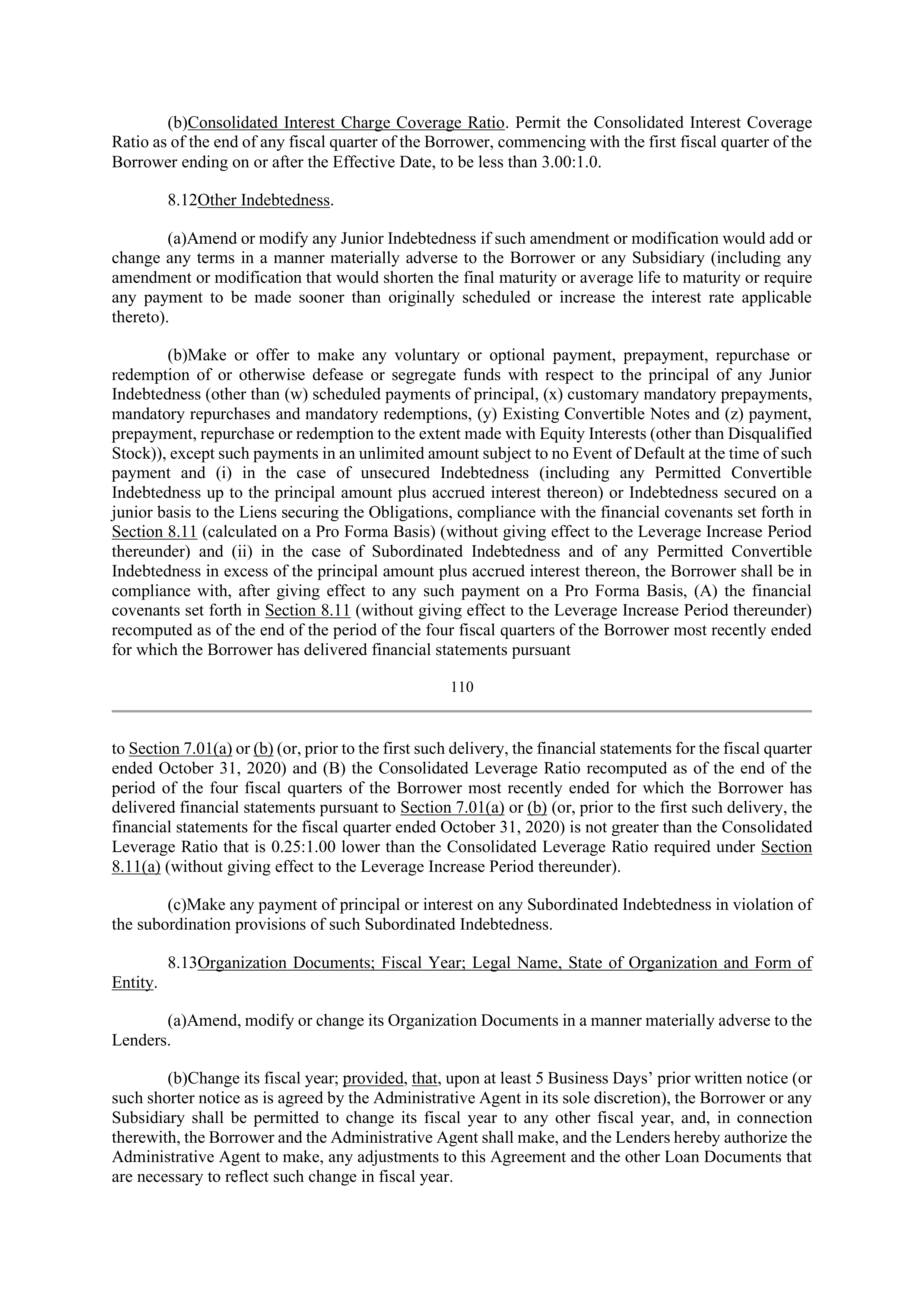 Bank of America Corporation Credit Agreement — page 108