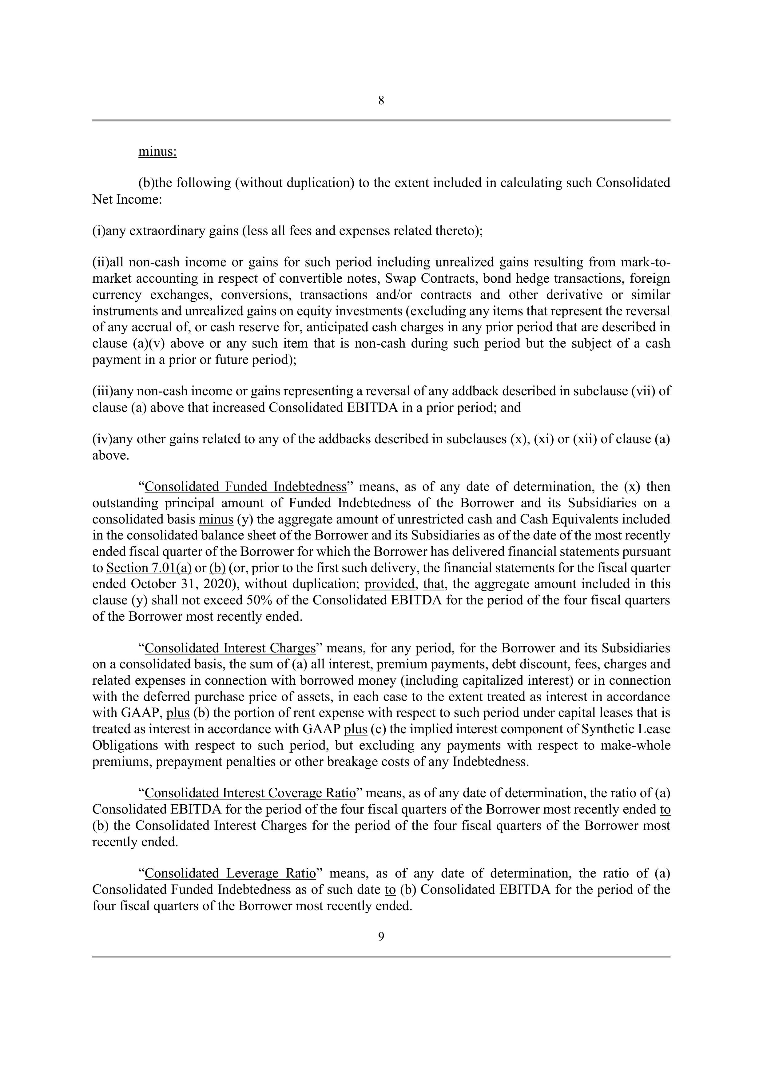 Bank of America Corporation Credit Agreement — page 14