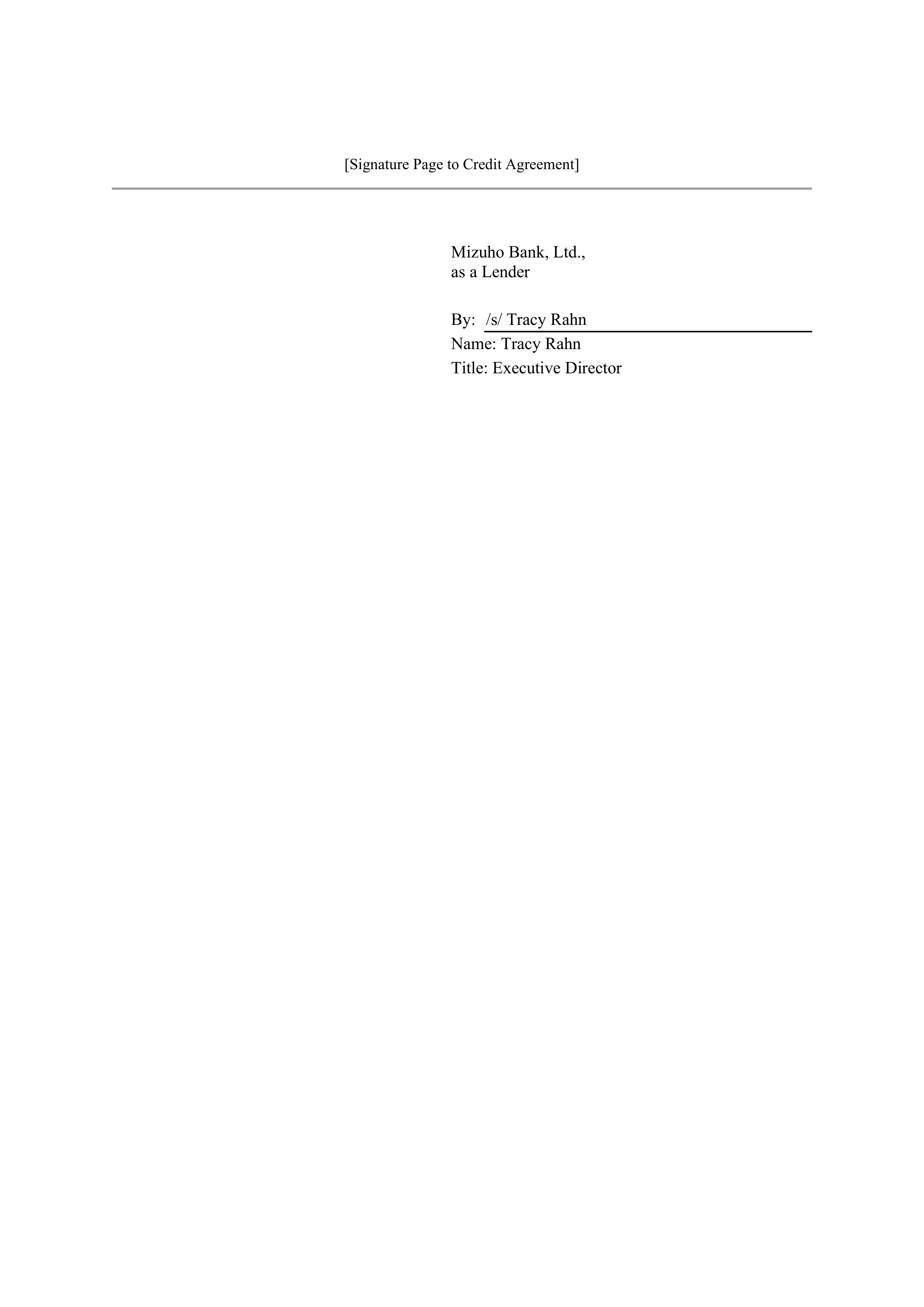 Bank of America Corporation Credit Agreement — page 146