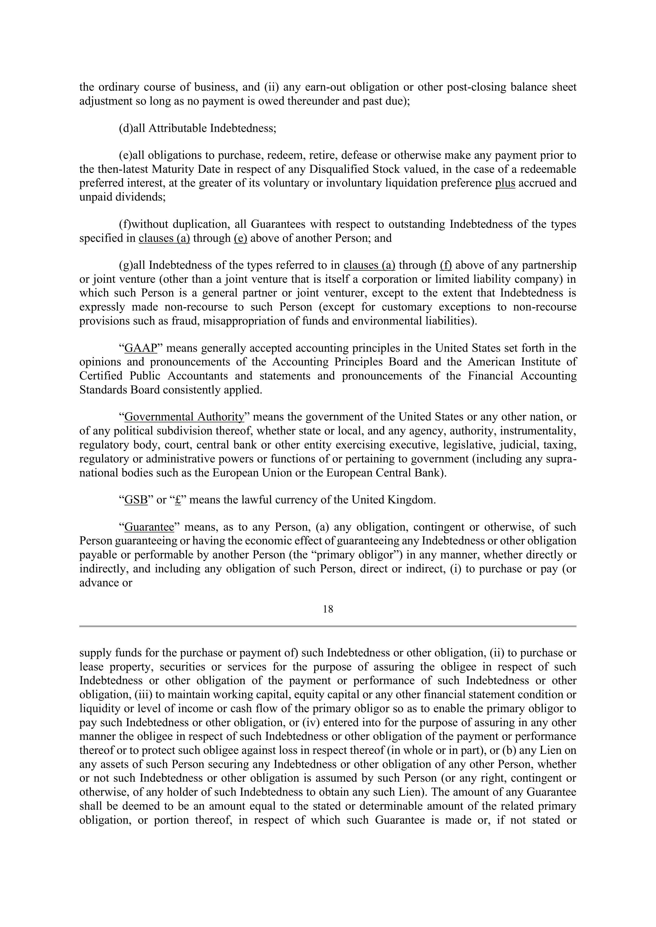 Bank of America Corporation Credit Agreement — page 23