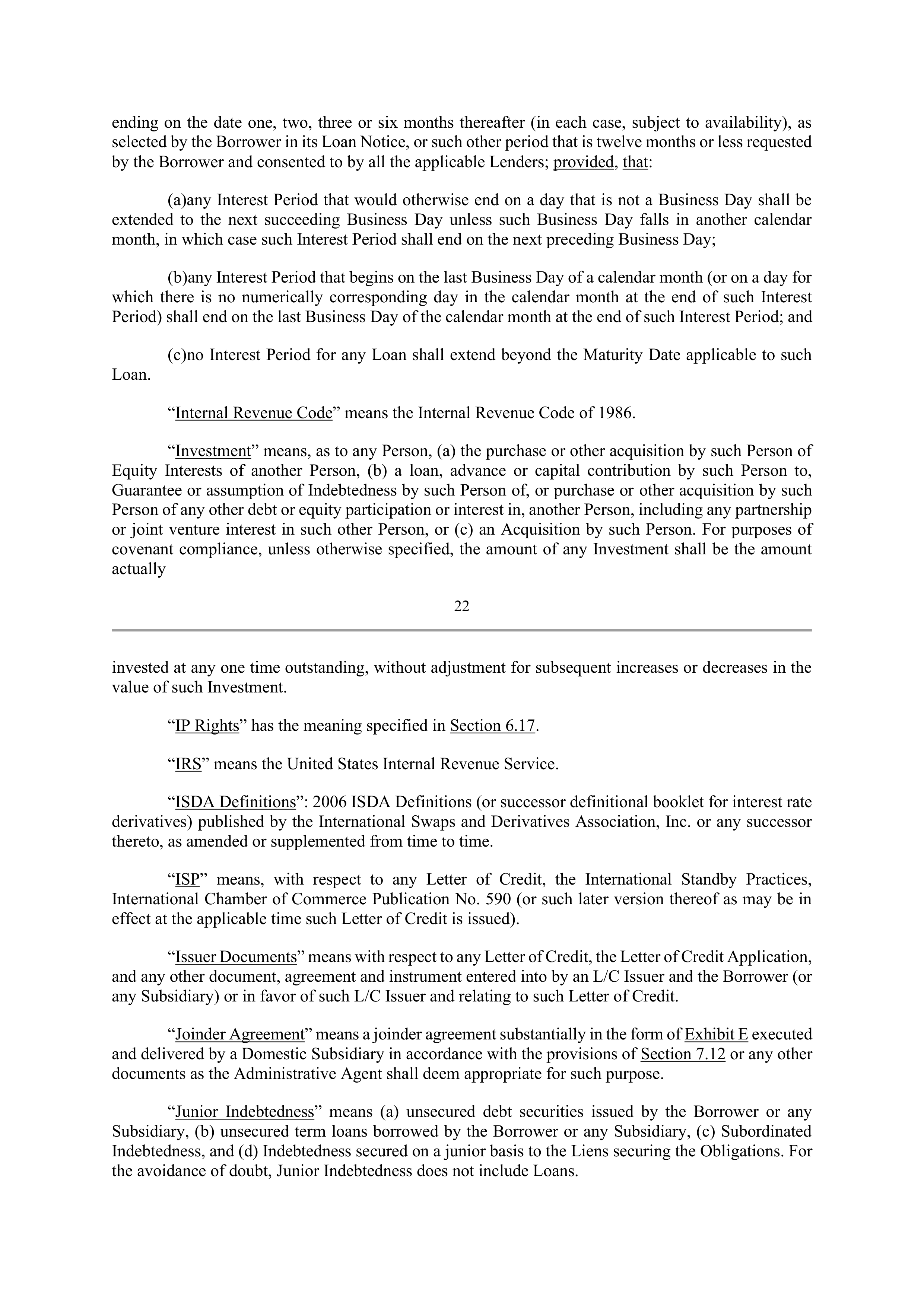 Bank of America Corporation Credit Agreement — page 27
