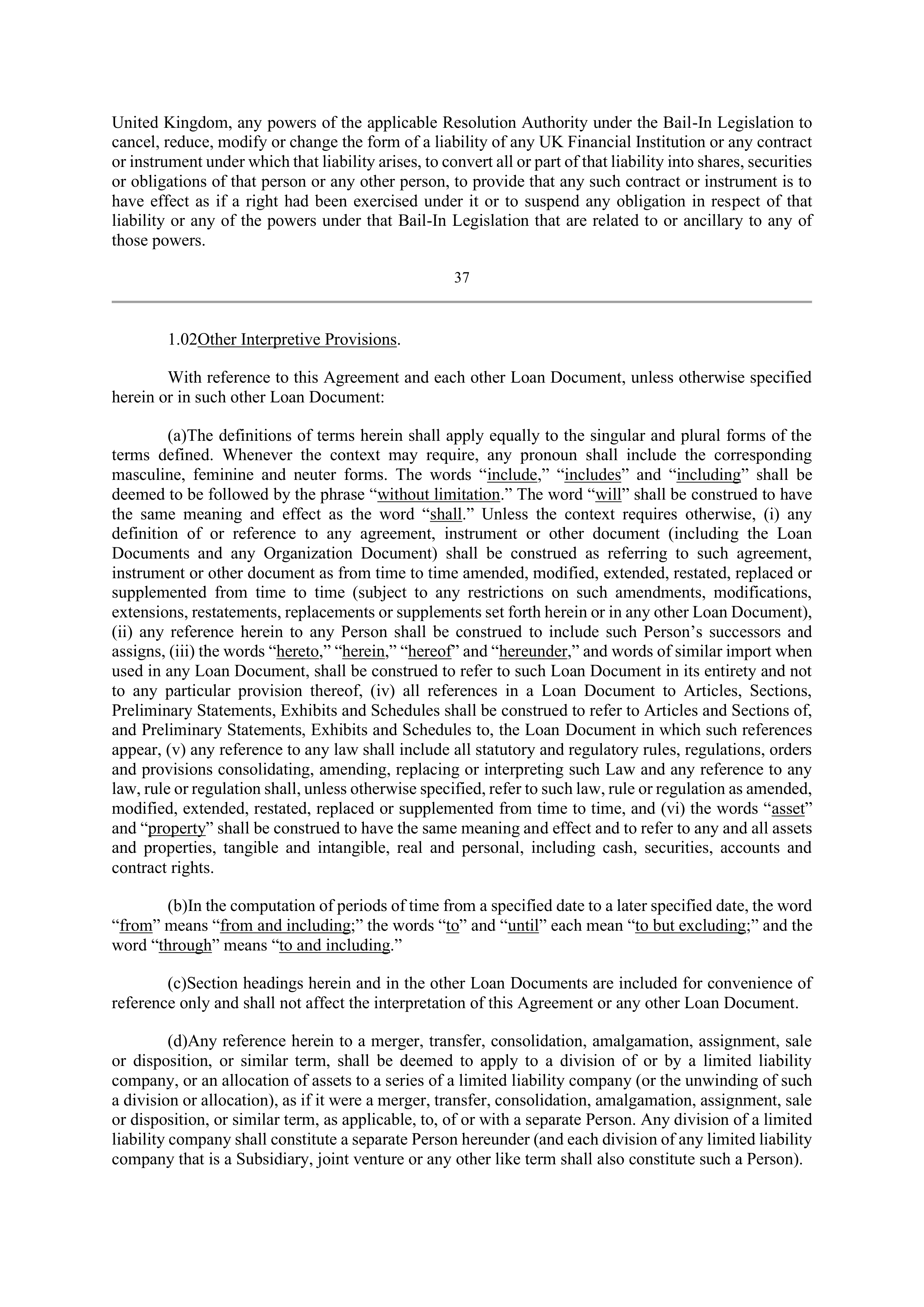 Bank of America Corporation Credit Agreement — page 42