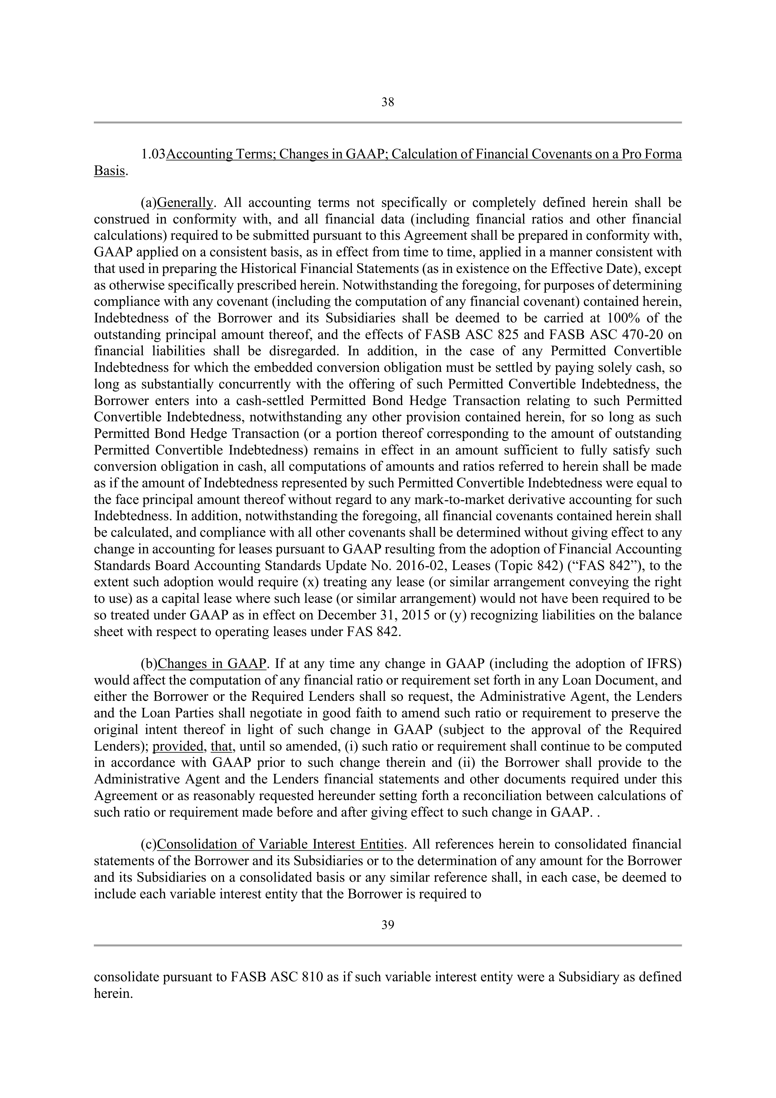 Bank of America Corporation Credit Agreement — page 43