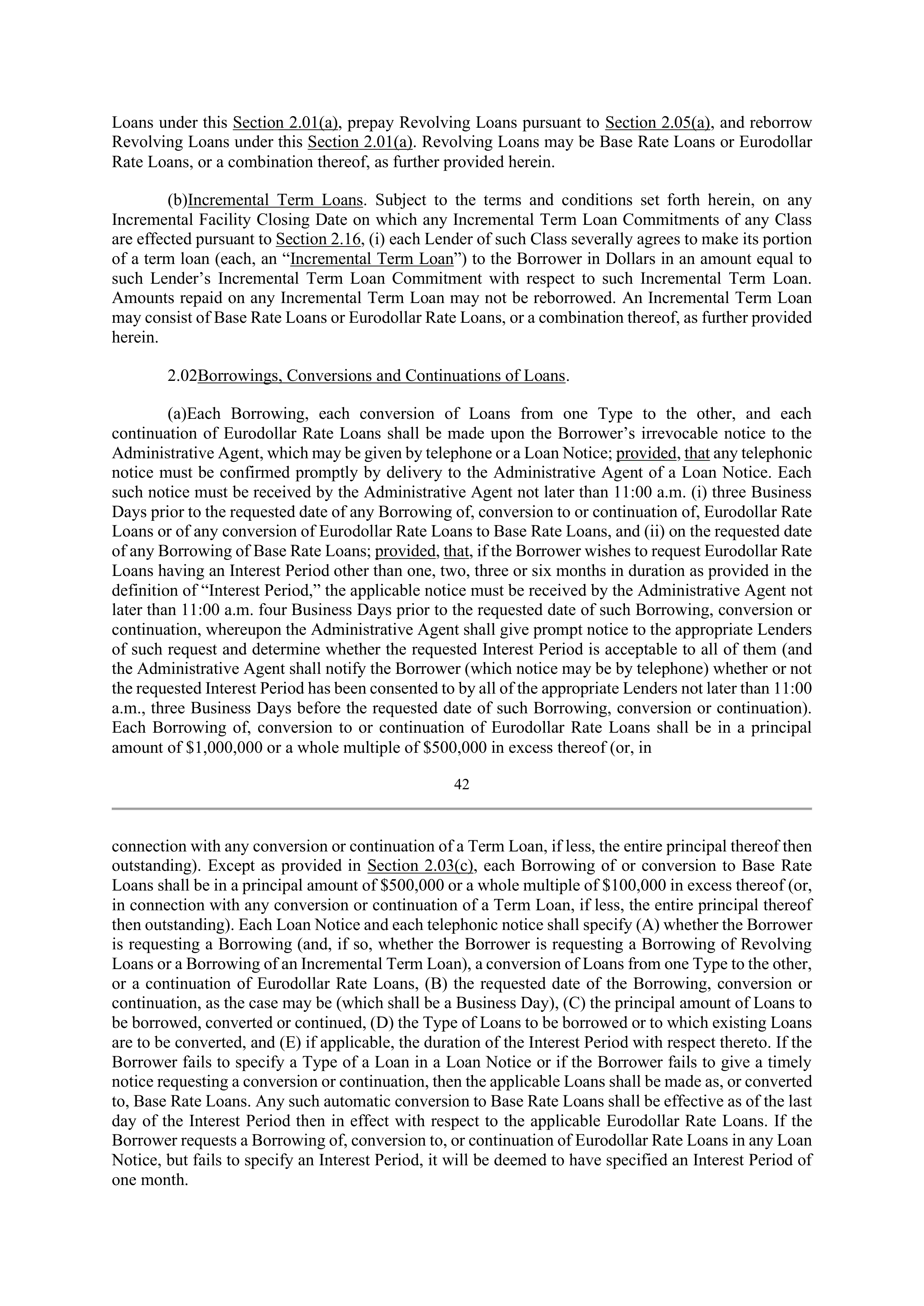 Bank of America Corporation Credit Agreement — page 46