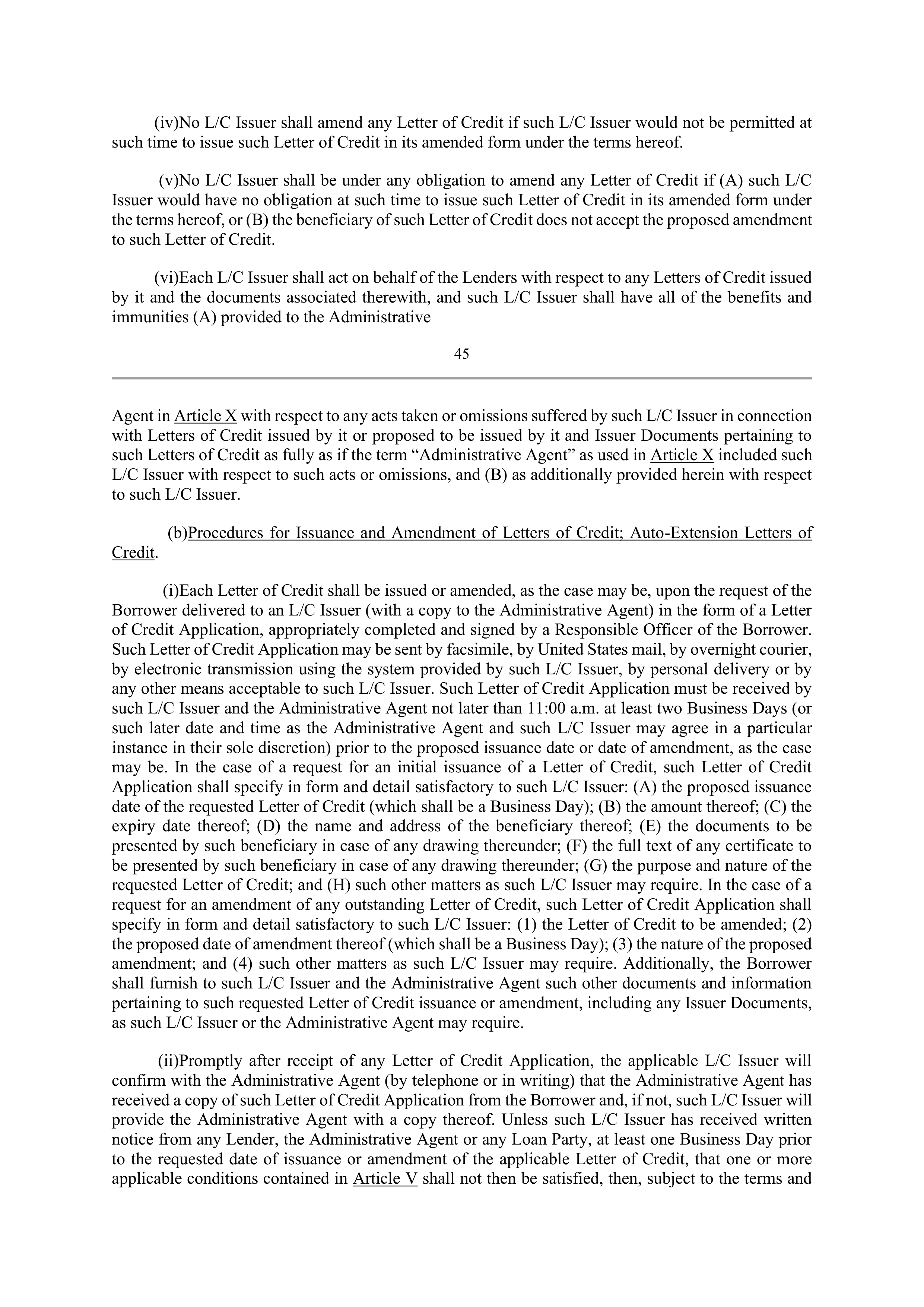 Bank of America Corporation Credit Agreement — page 49