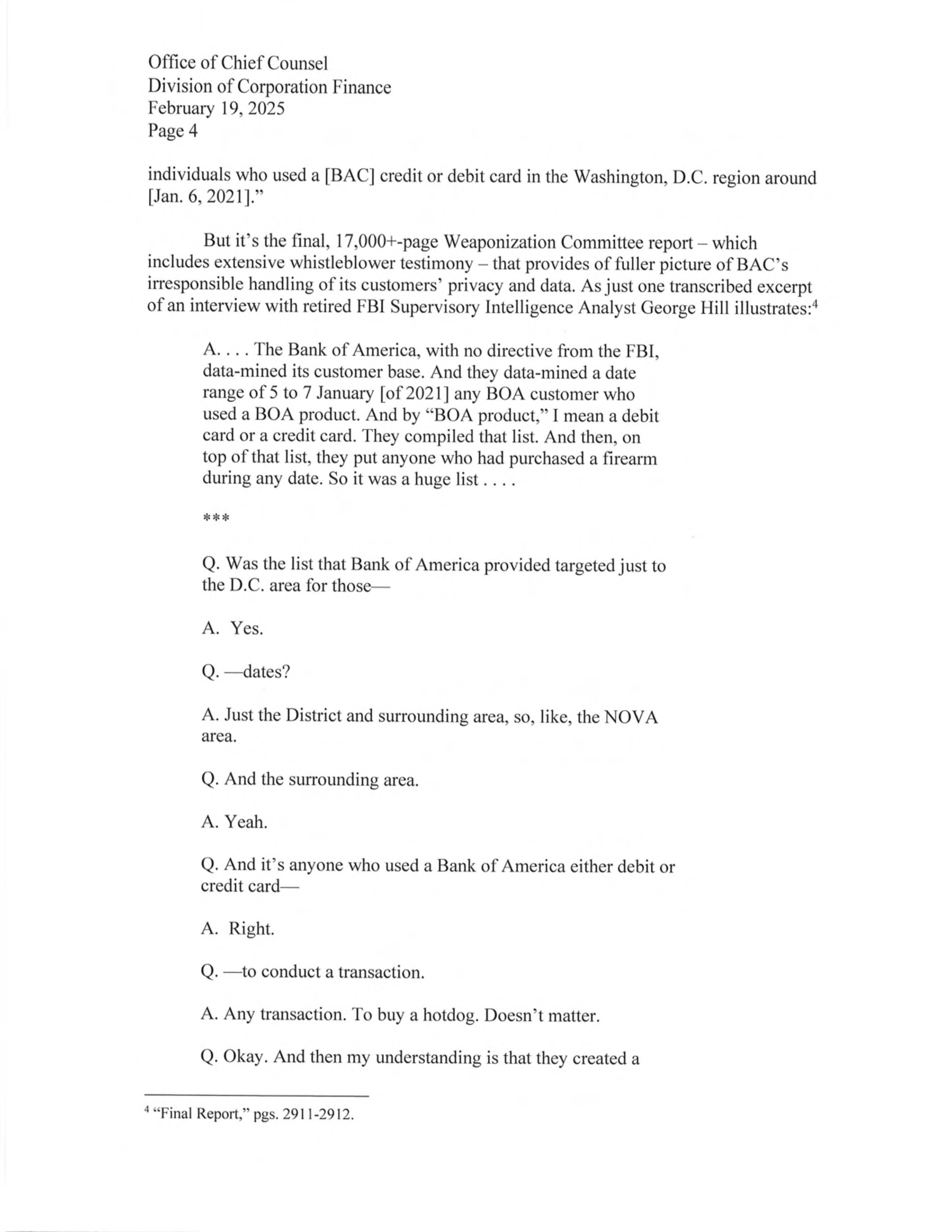 Bank of America Proposal  — page 25