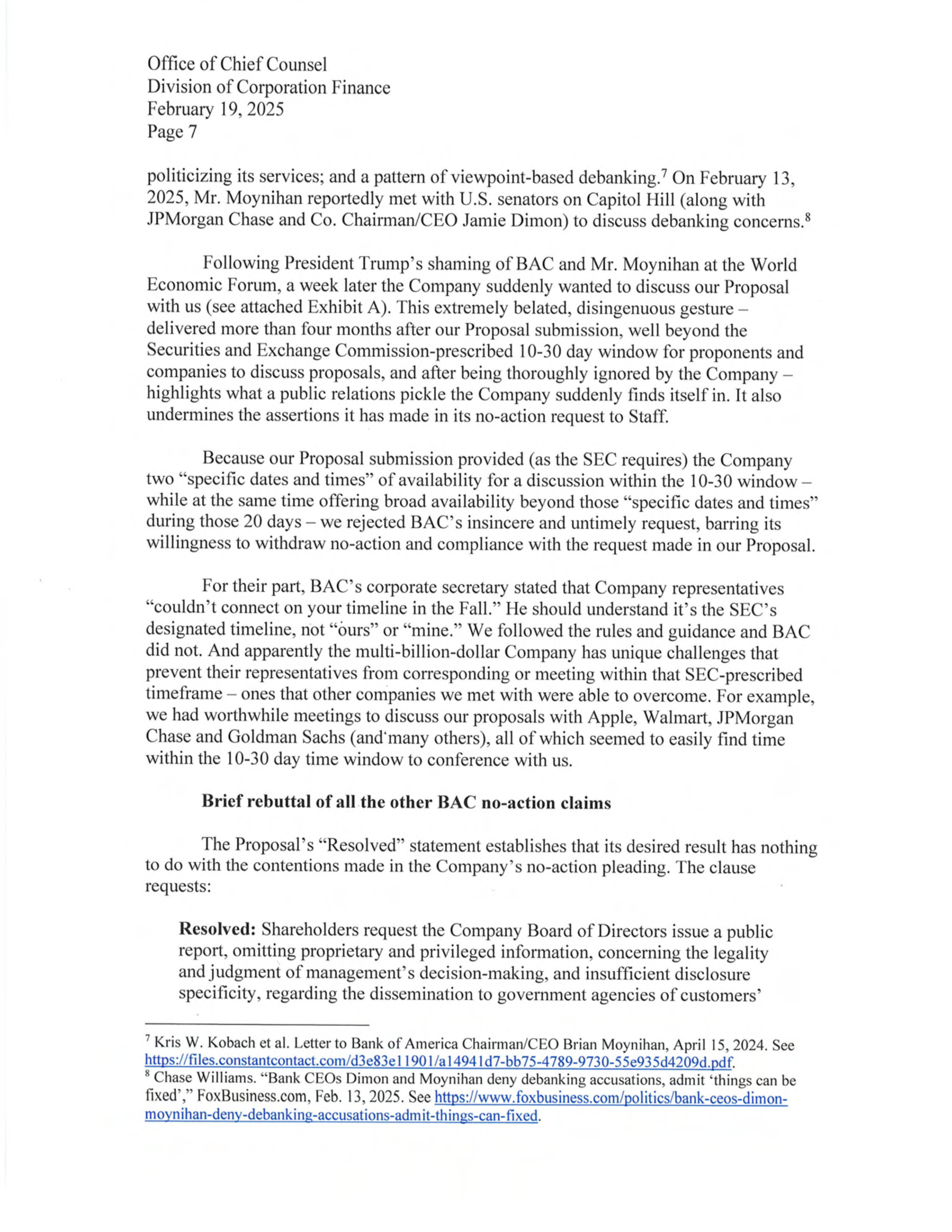 Bank of America Proposal  — page 28