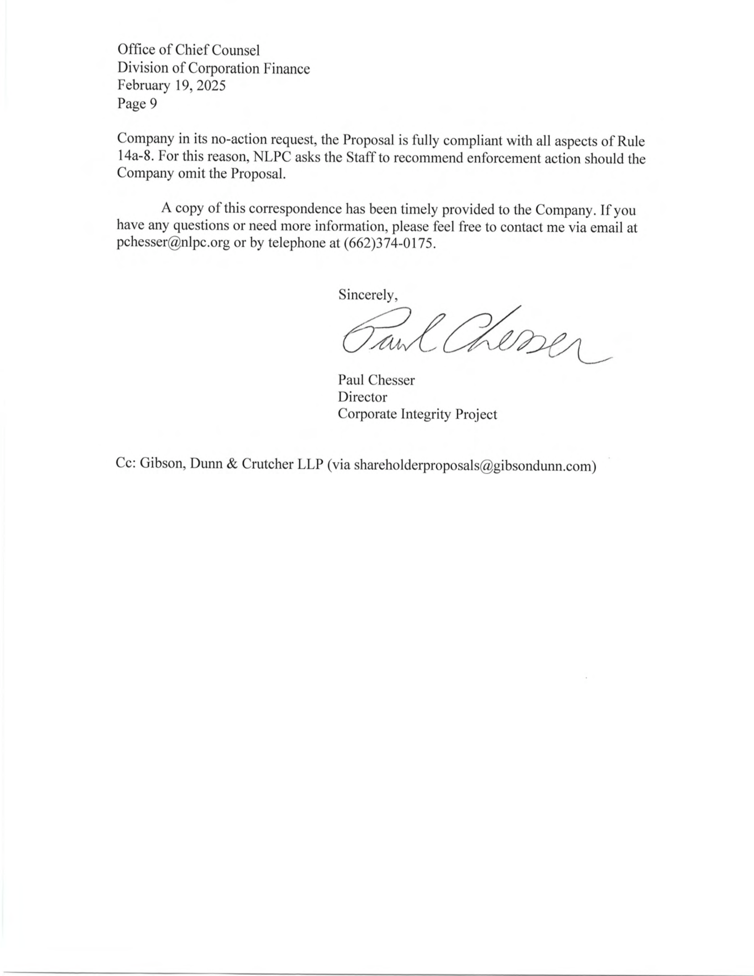 Bank of America Proposal  — page 30