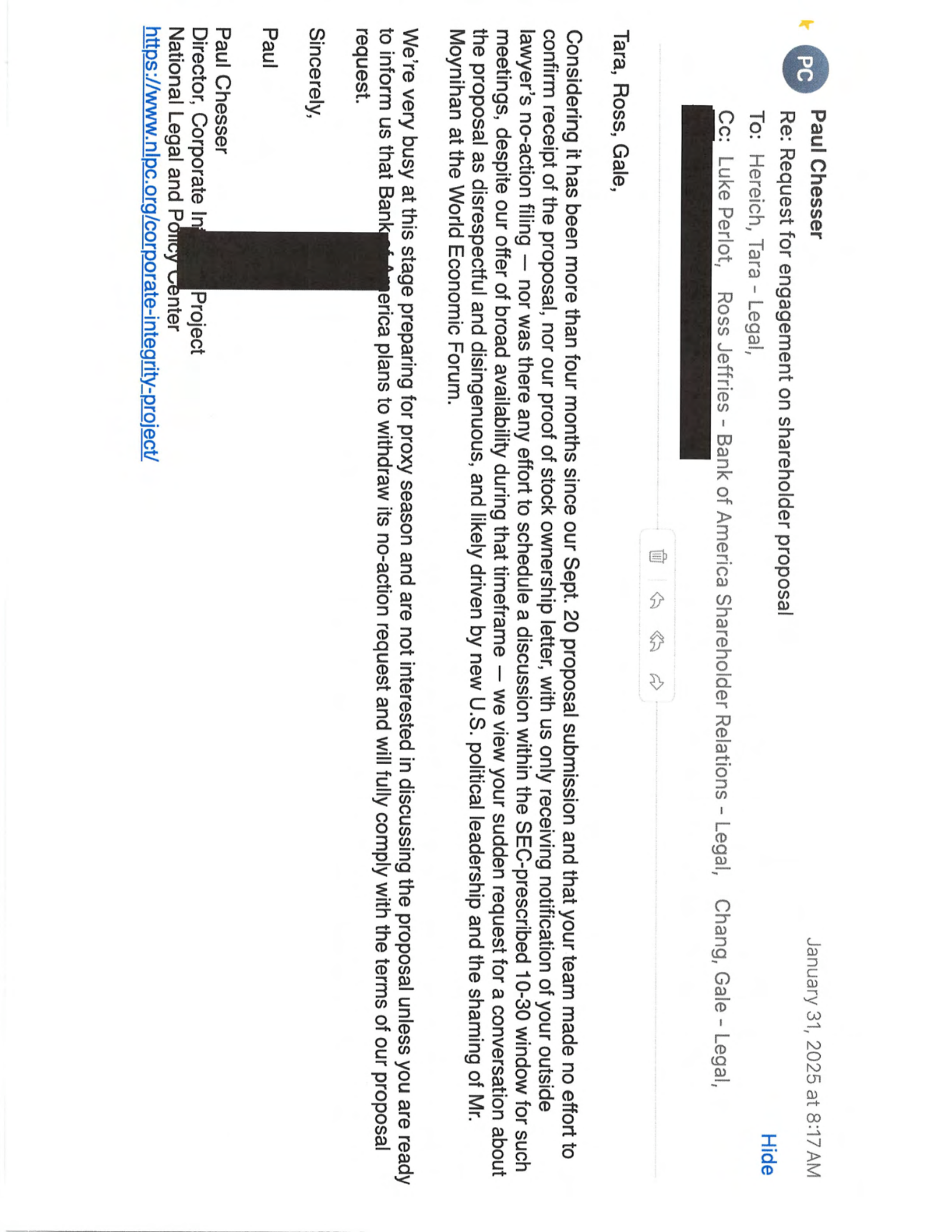 Bank of America Proposal  — page 33
