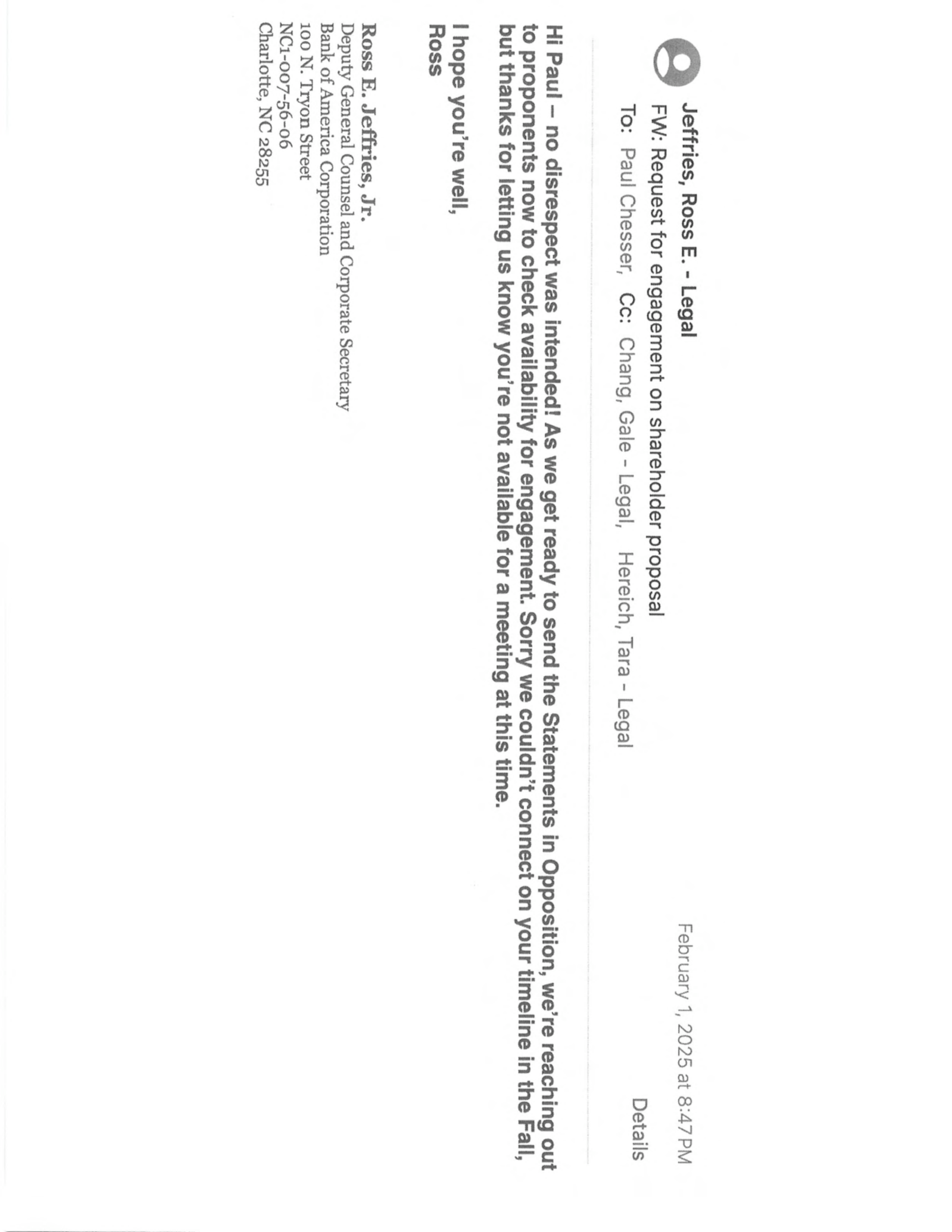 Bank of America Proposal  — page 34