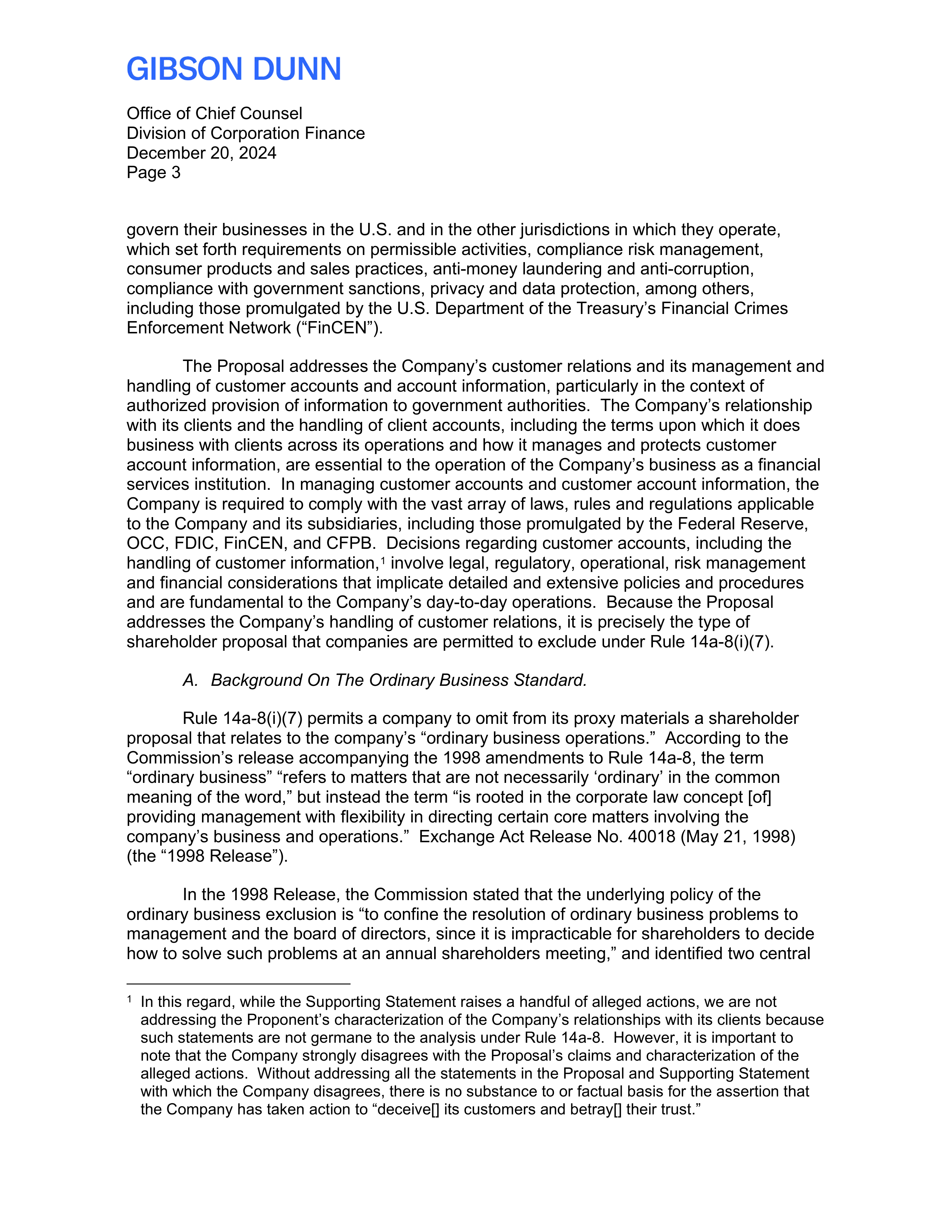 Bank of America Proposal  — page 4