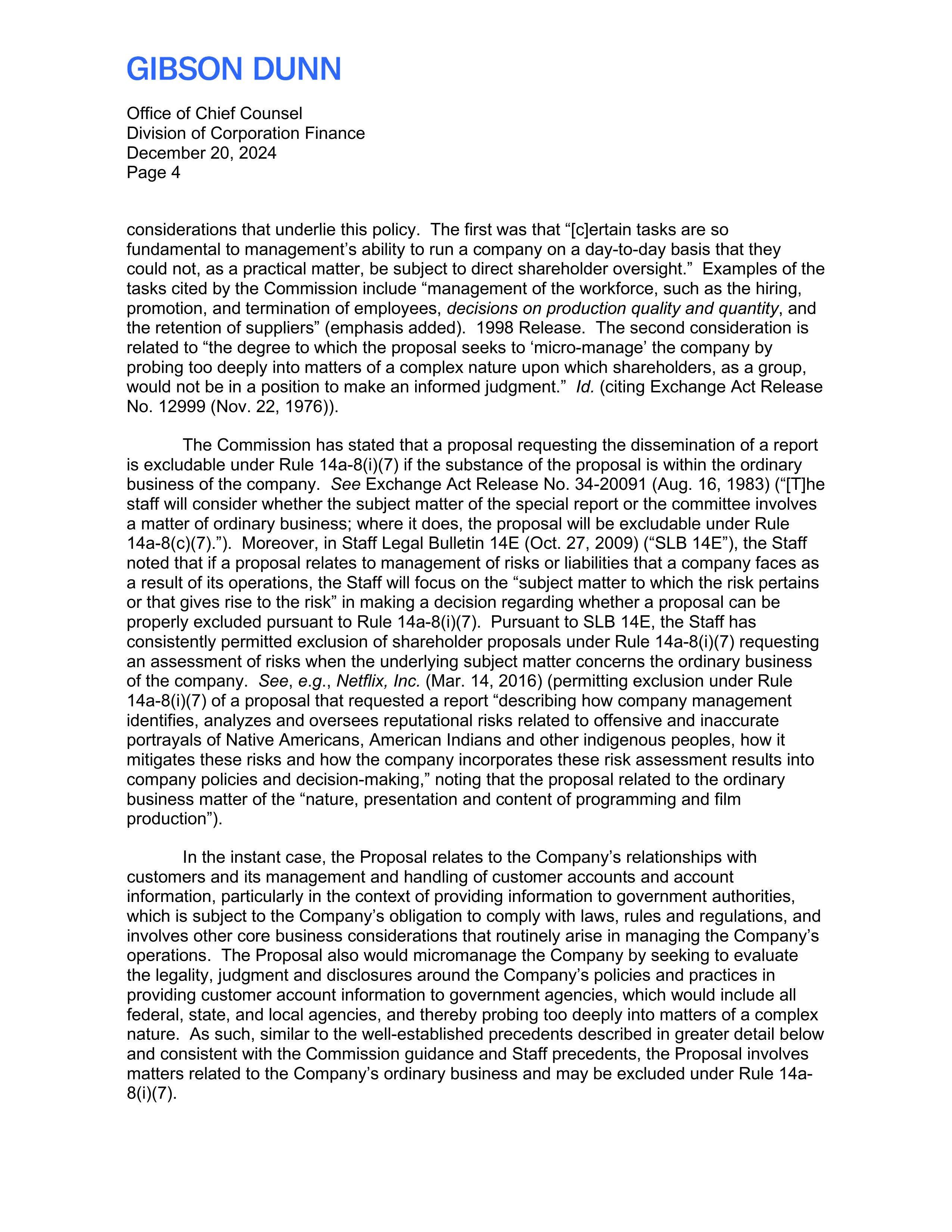 Bank of America Proposal  — page 5