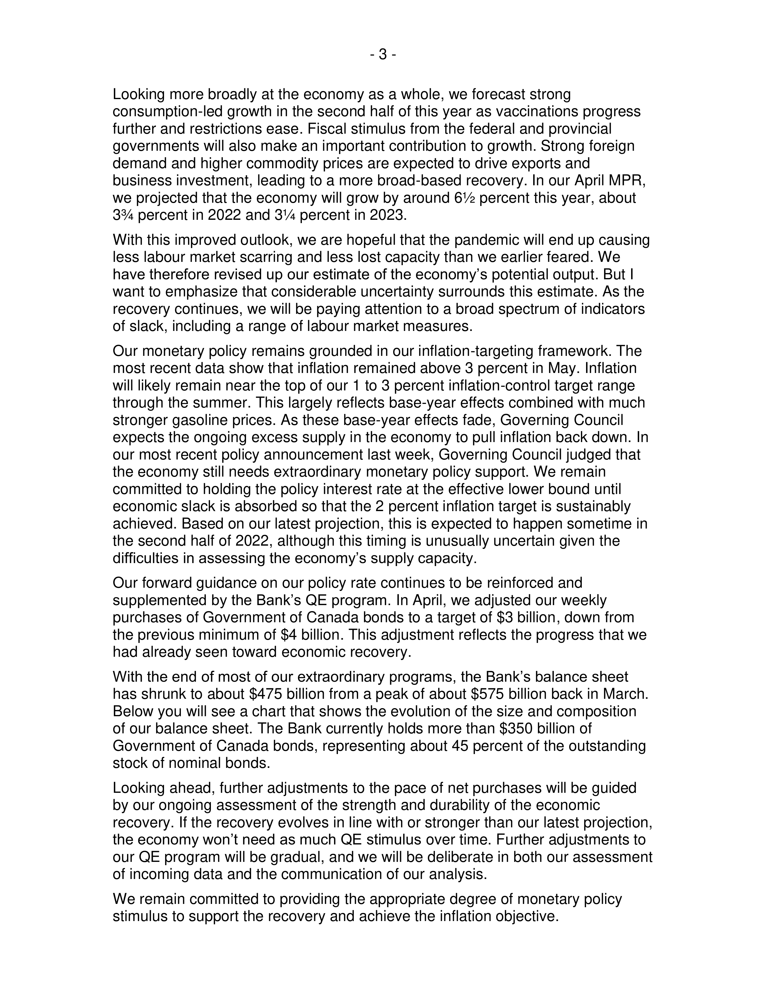 Bank of Canada Senate Committee Opening Statement — page 3