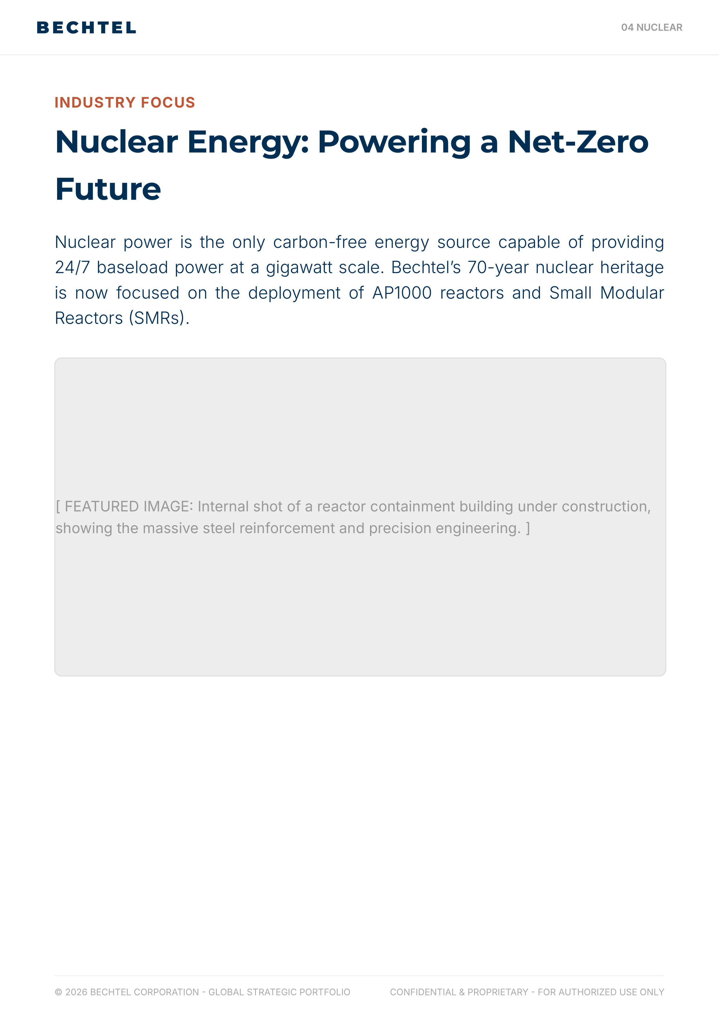 Bechtel Advanced Manufacturing & Clean Energy Infrastructure Portfolio — page 15