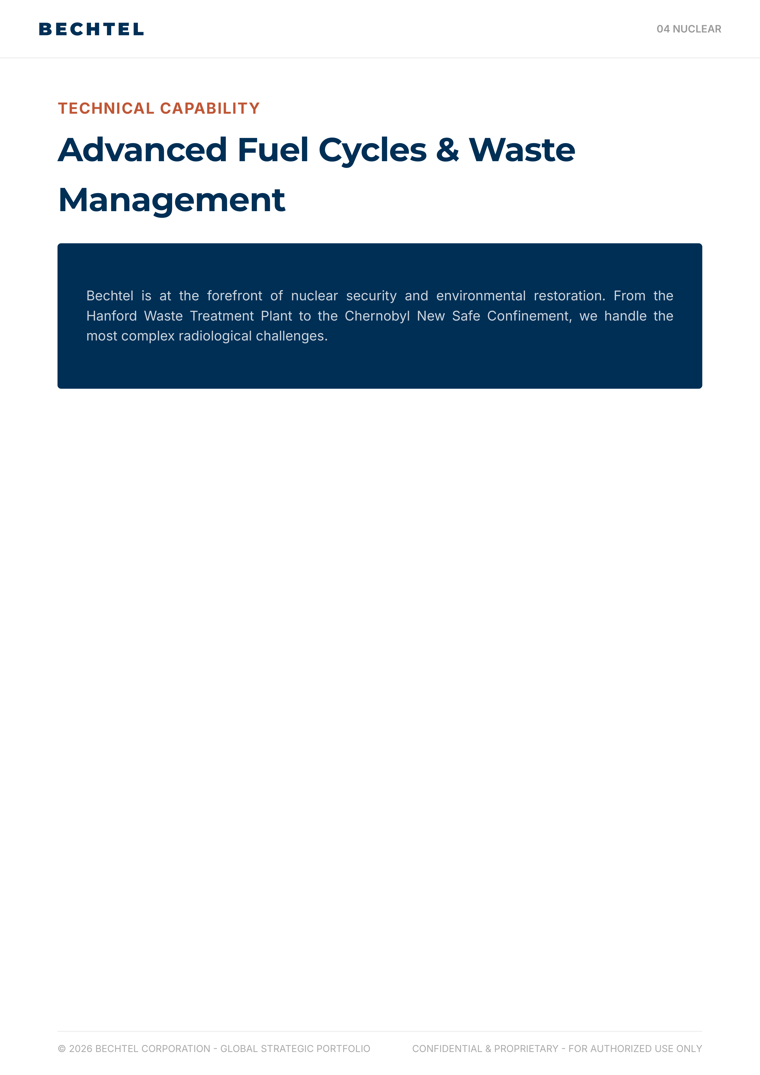 Bechtel Advanced Manufacturing & Clean Energy Infrastructure Portfolio — page 19