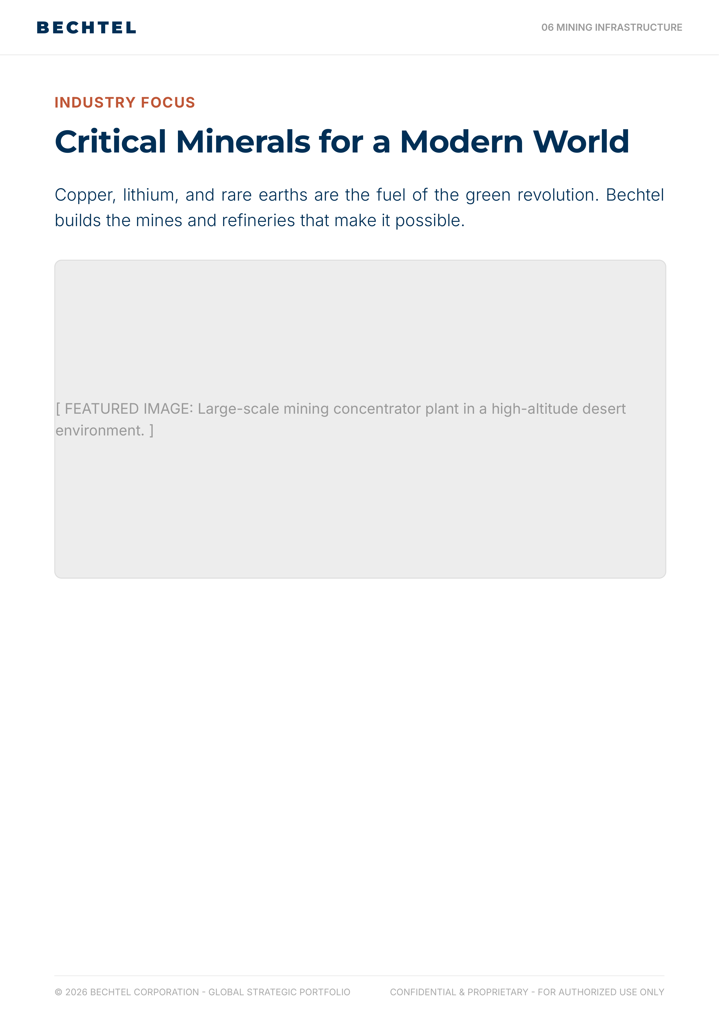 Bechtel Advanced Manufacturing & Clean Energy Infrastructure Portfolio — page 26