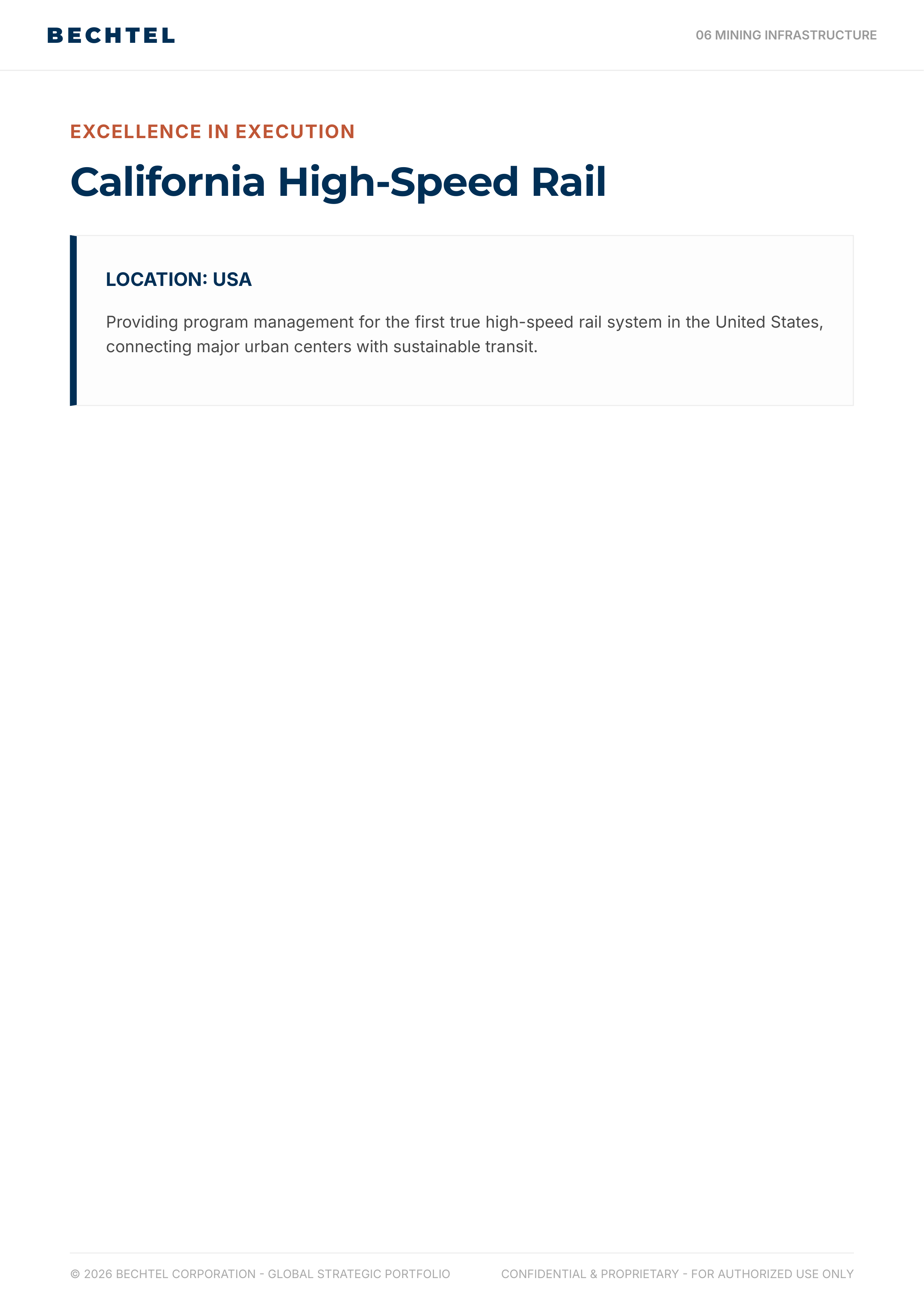 Bechtel Advanced Manufacturing & Clean Energy Infrastructure Portfolio — page 29