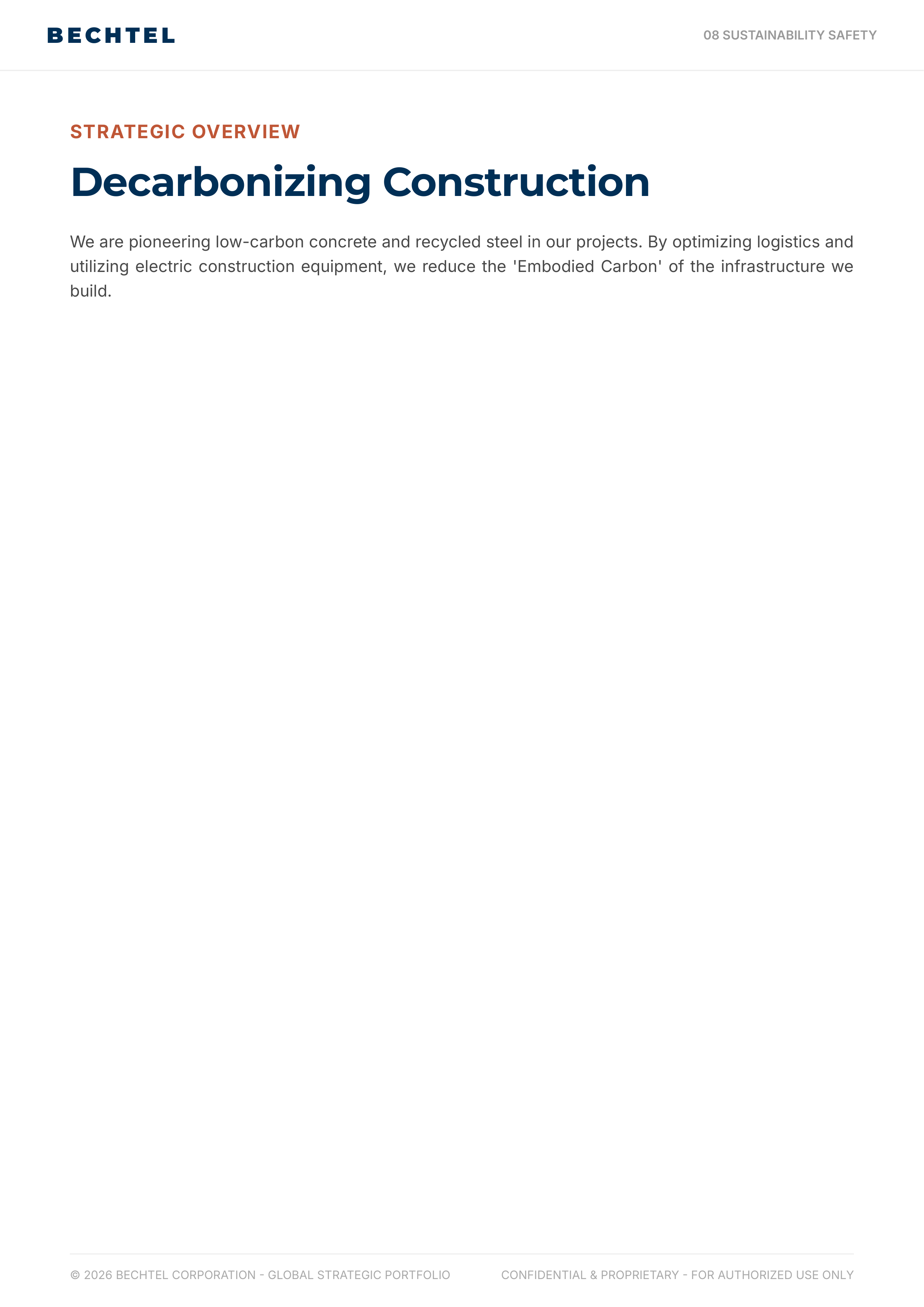 Bechtel Advanced Manufacturing & Clean Energy Infrastructure Portfolio — page 38