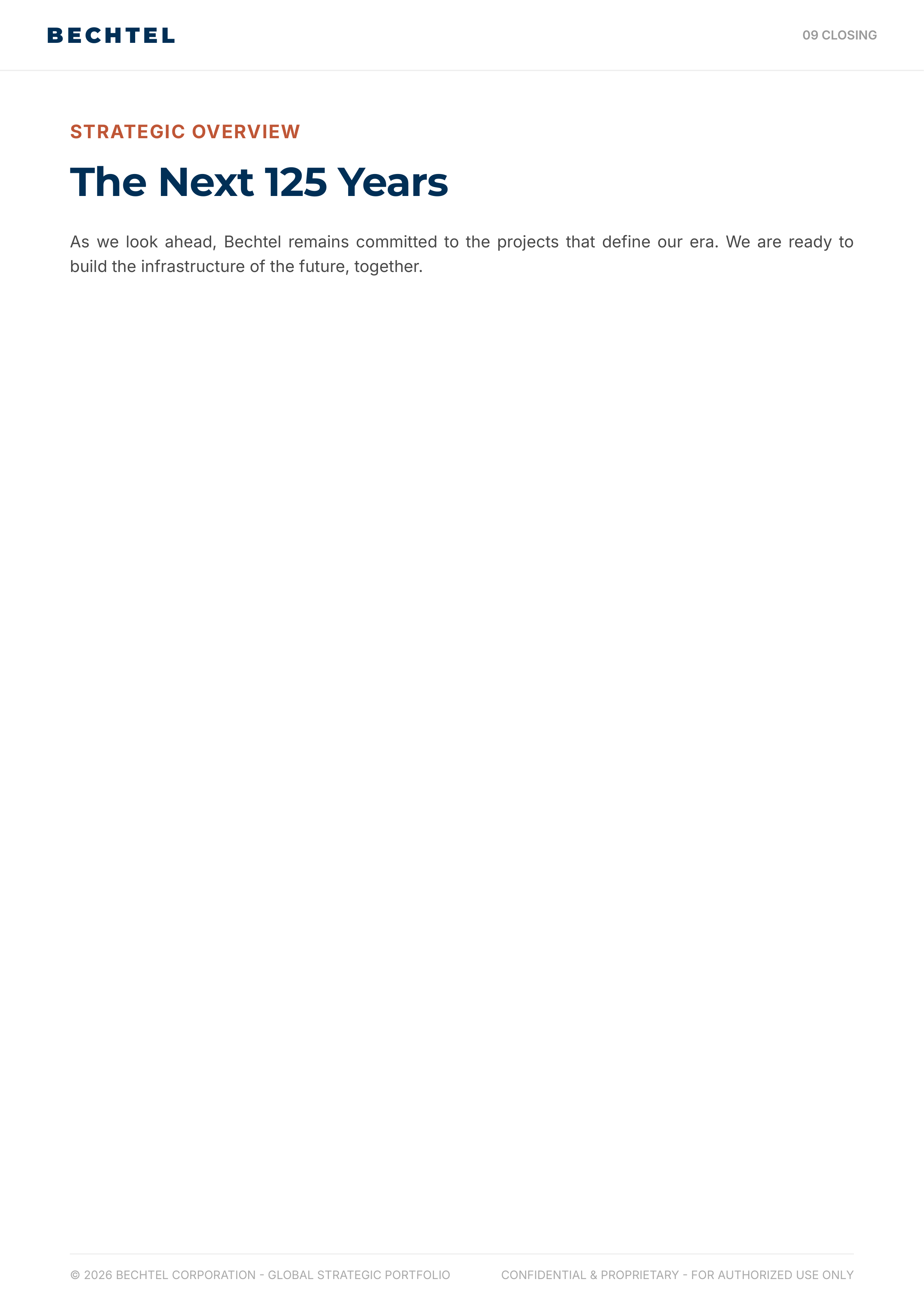 Bechtel Advanced Manufacturing & Clean Energy Infrastructure Portfolio — page 40