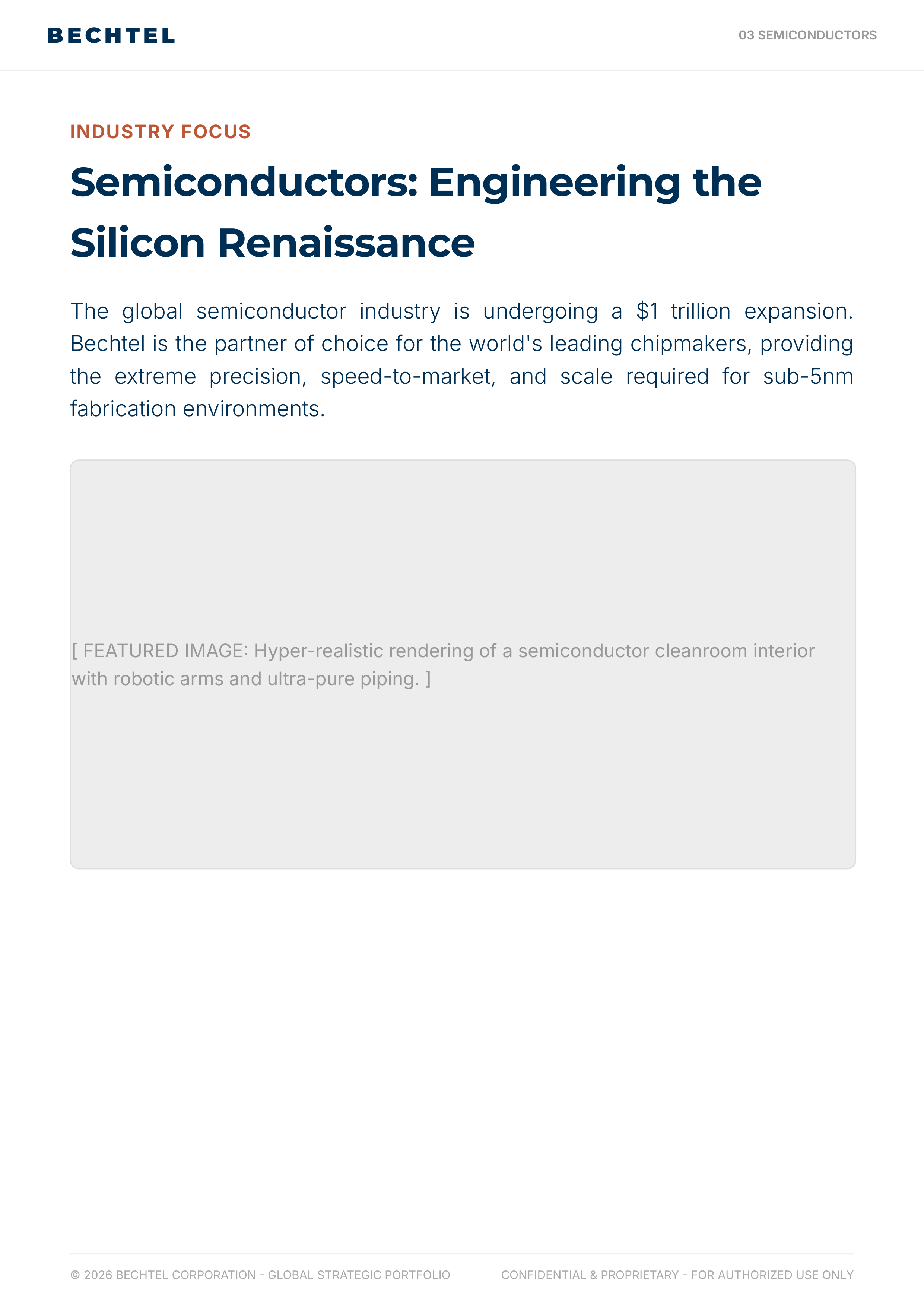 Bechtel Advanced Manufacturing & Clean Energy Infrastructure Portfolio — page 9