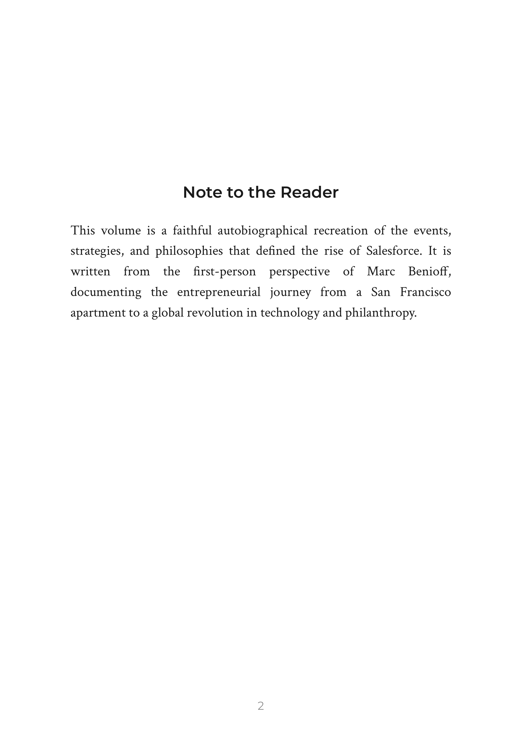 Behind the Cloud by Marc Benioff Salesforce Co Founder Autobiography — page 2