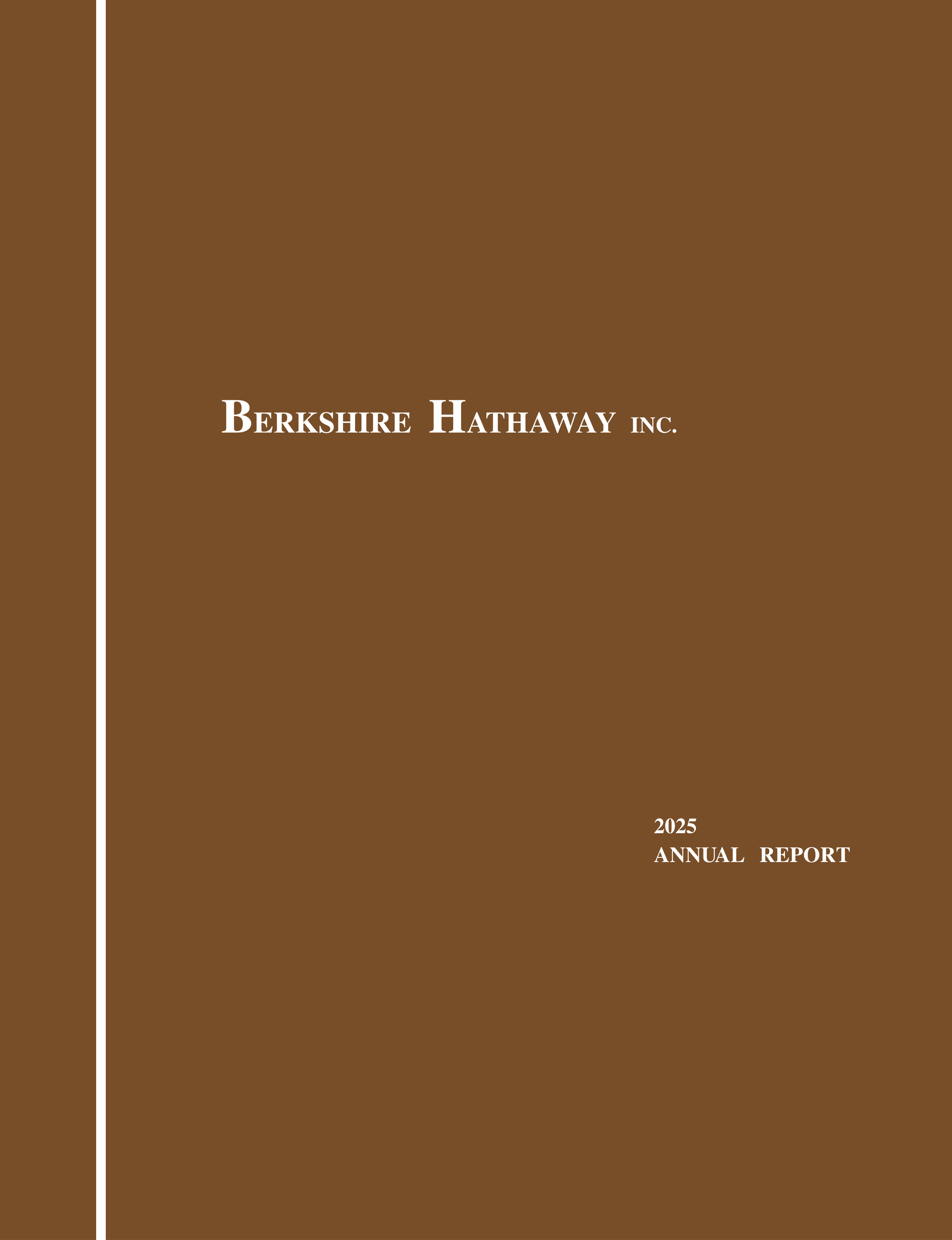 Berkshire Hathaway Annual Report — page 1