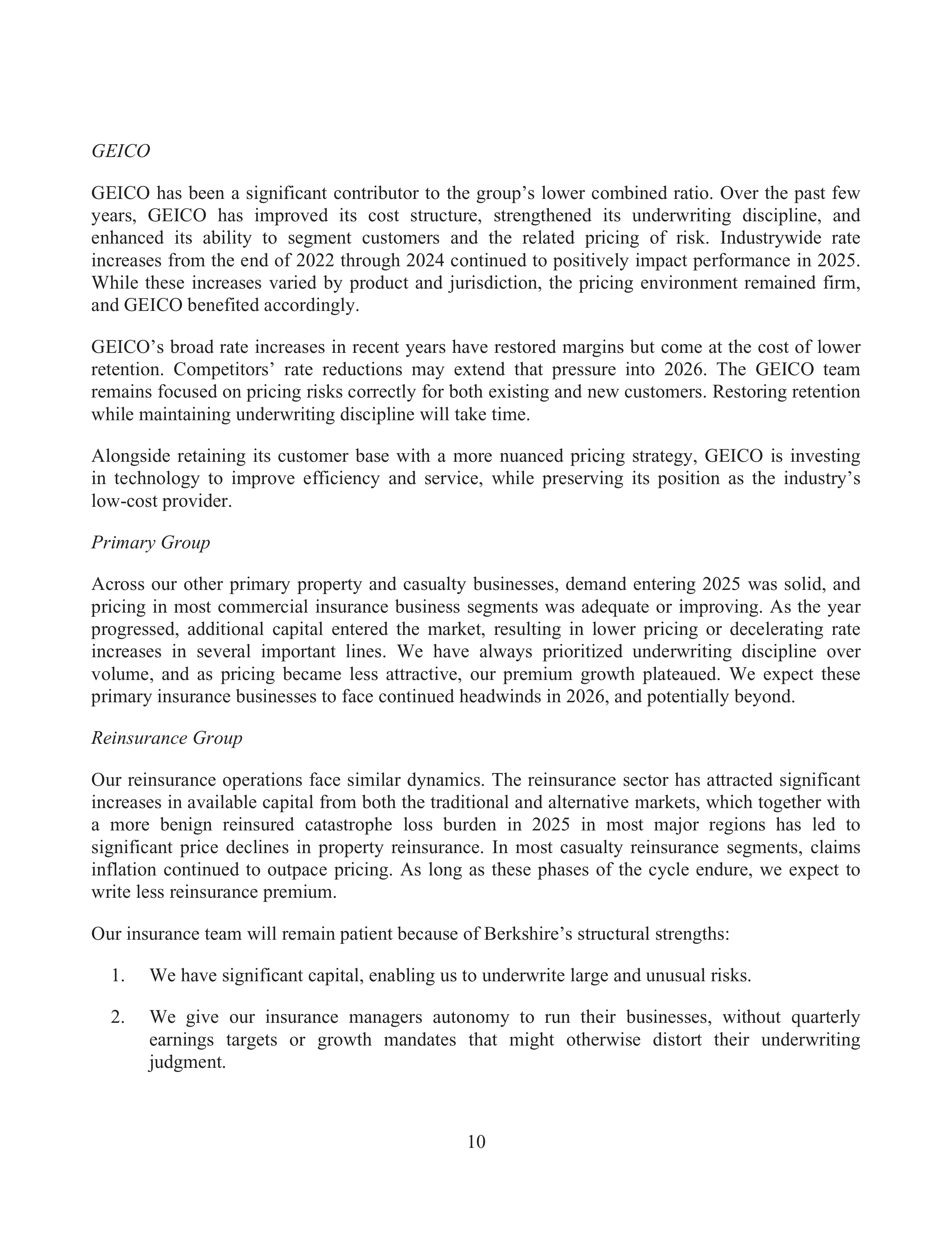 Berkshire Hathaway Annual Report — page 14
