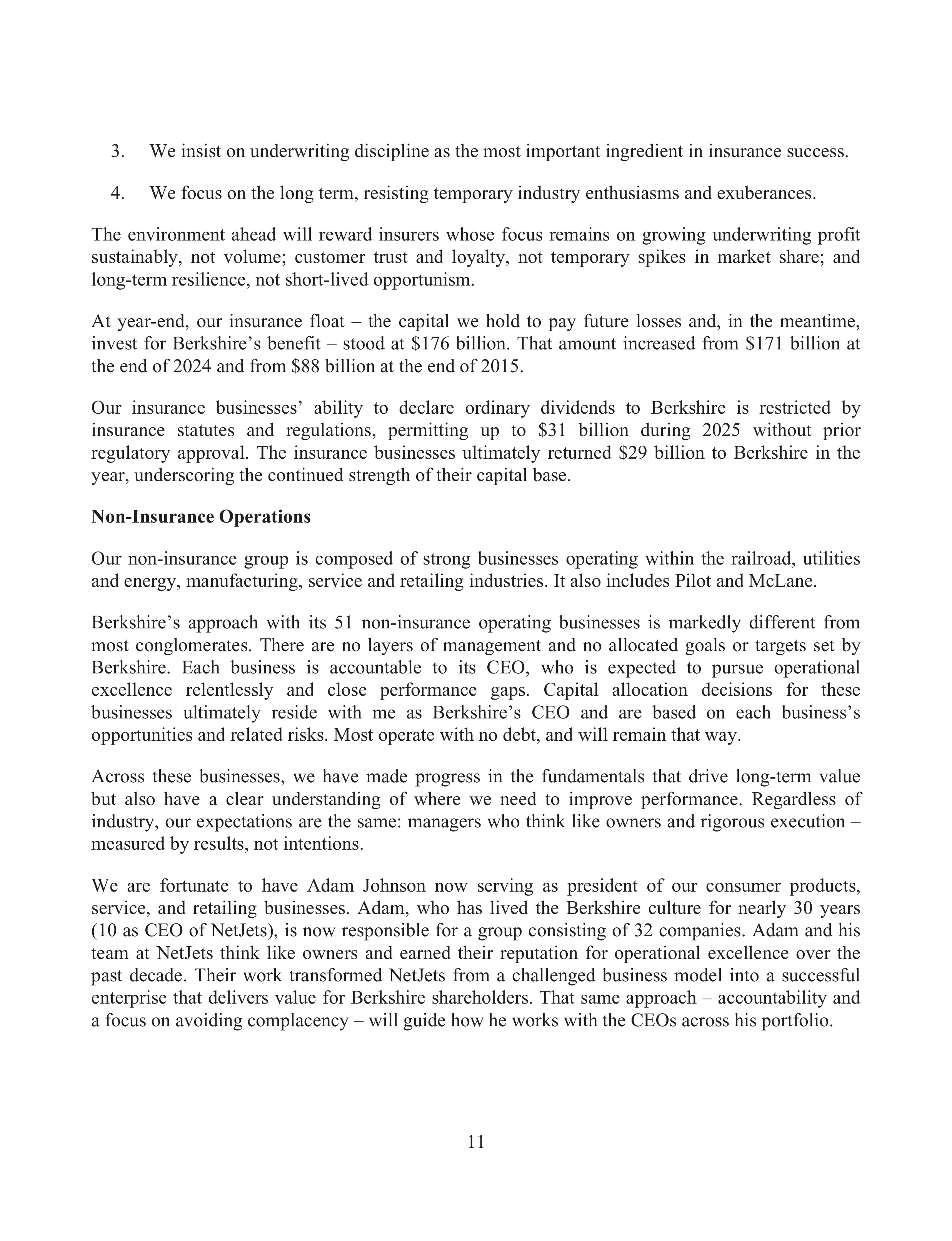 Berkshire Hathaway Annual Report — page 15