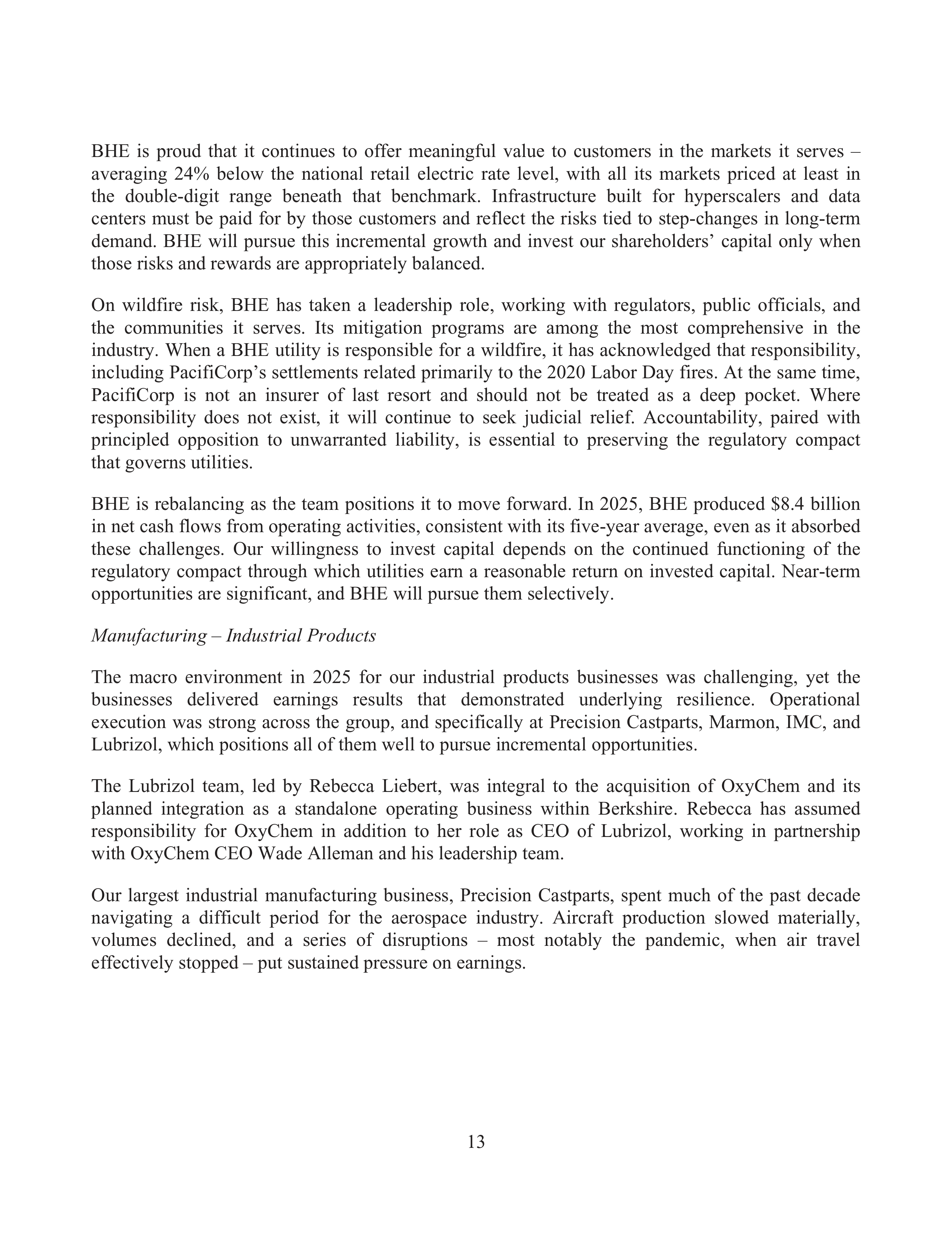 Berkshire Hathaway Annual Report — page 17