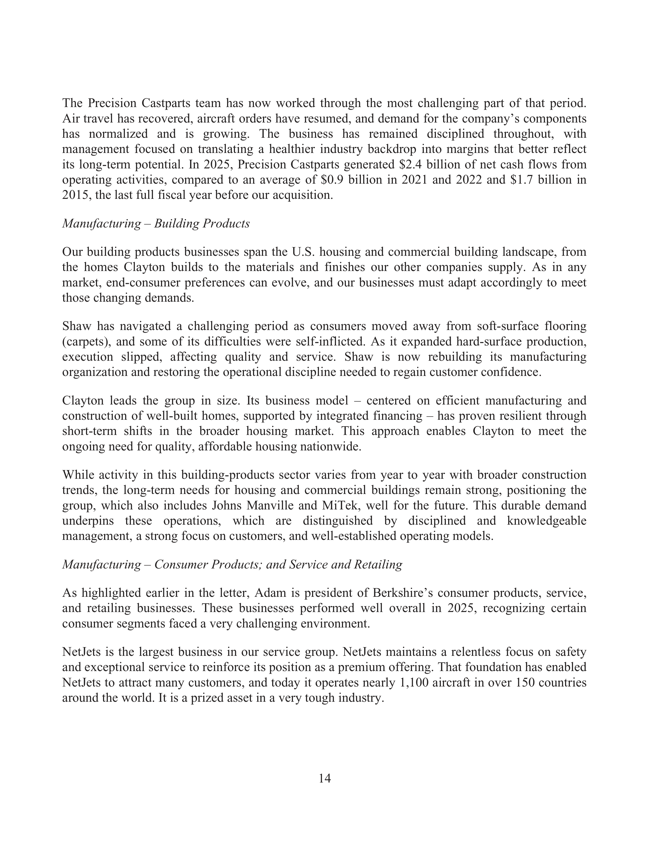 Berkshire Hathaway Annual Report — page 18