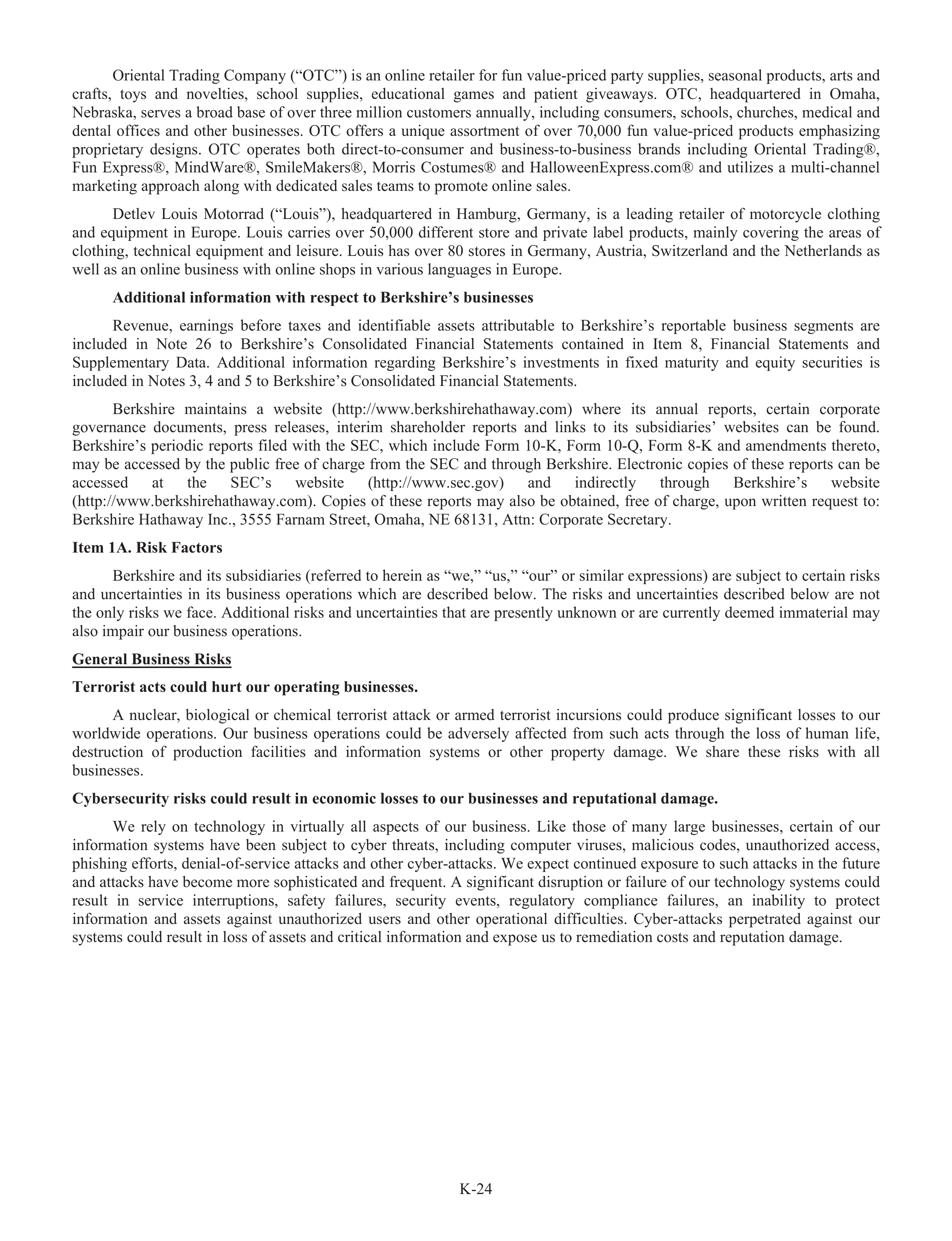 Berkshire Hathaway Annual Report — page 50