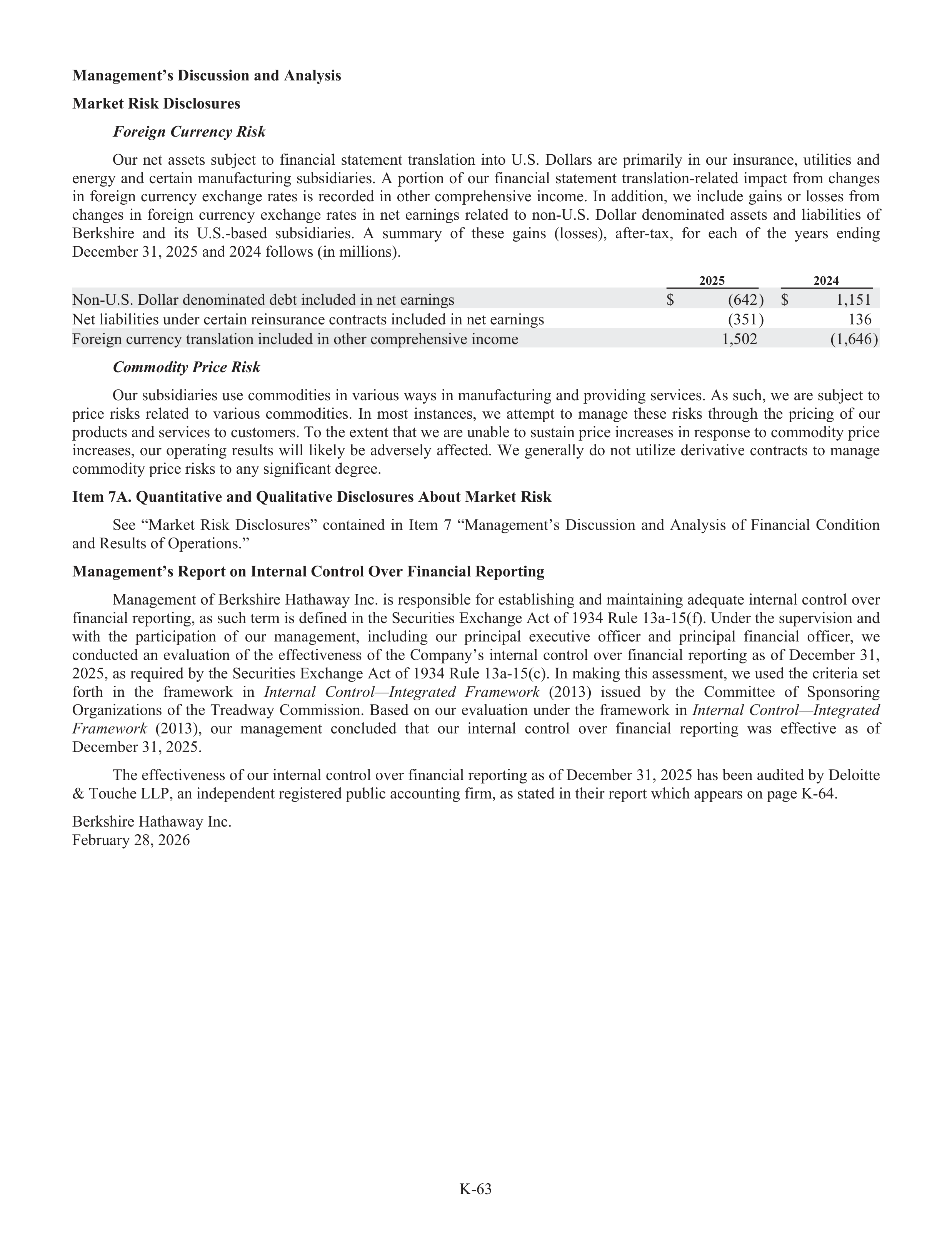 Berkshire Hathaway Annual Report — page 89