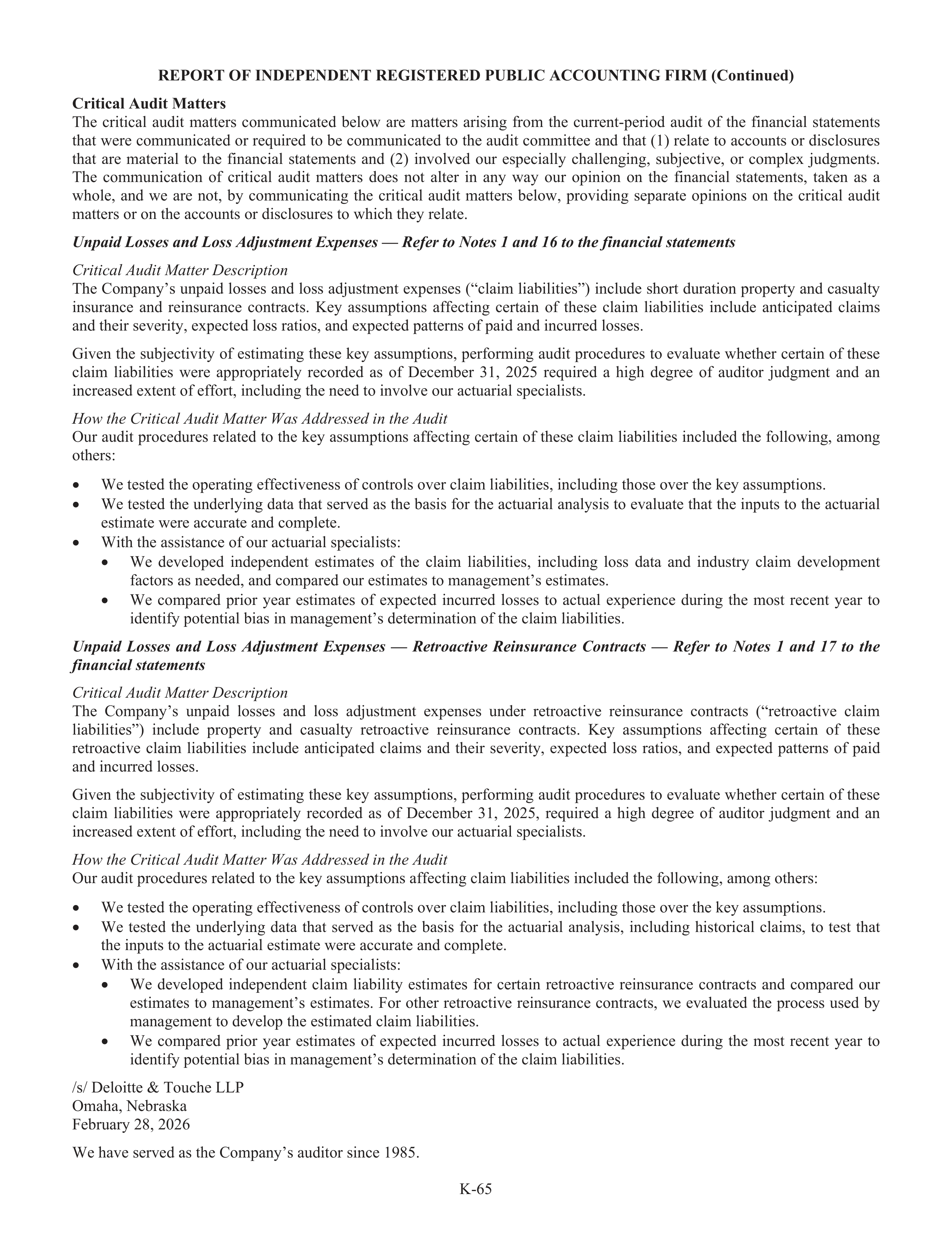 Berkshire Hathaway Annual Report — page 91