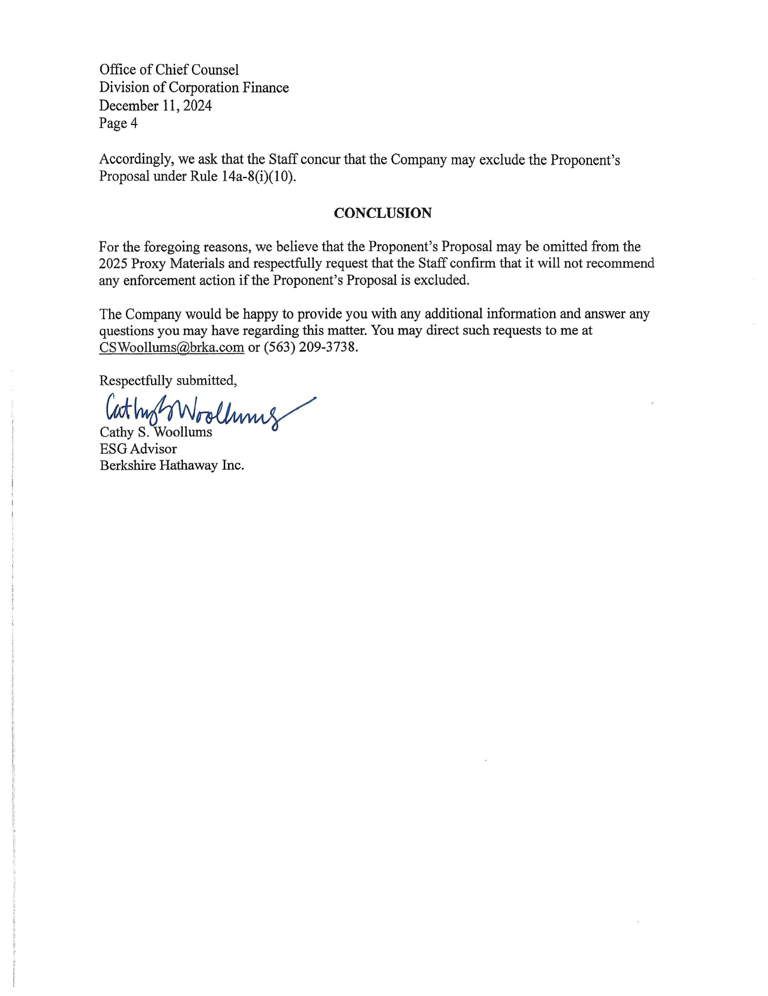 Berkshire Hathaway proposal  — page 4