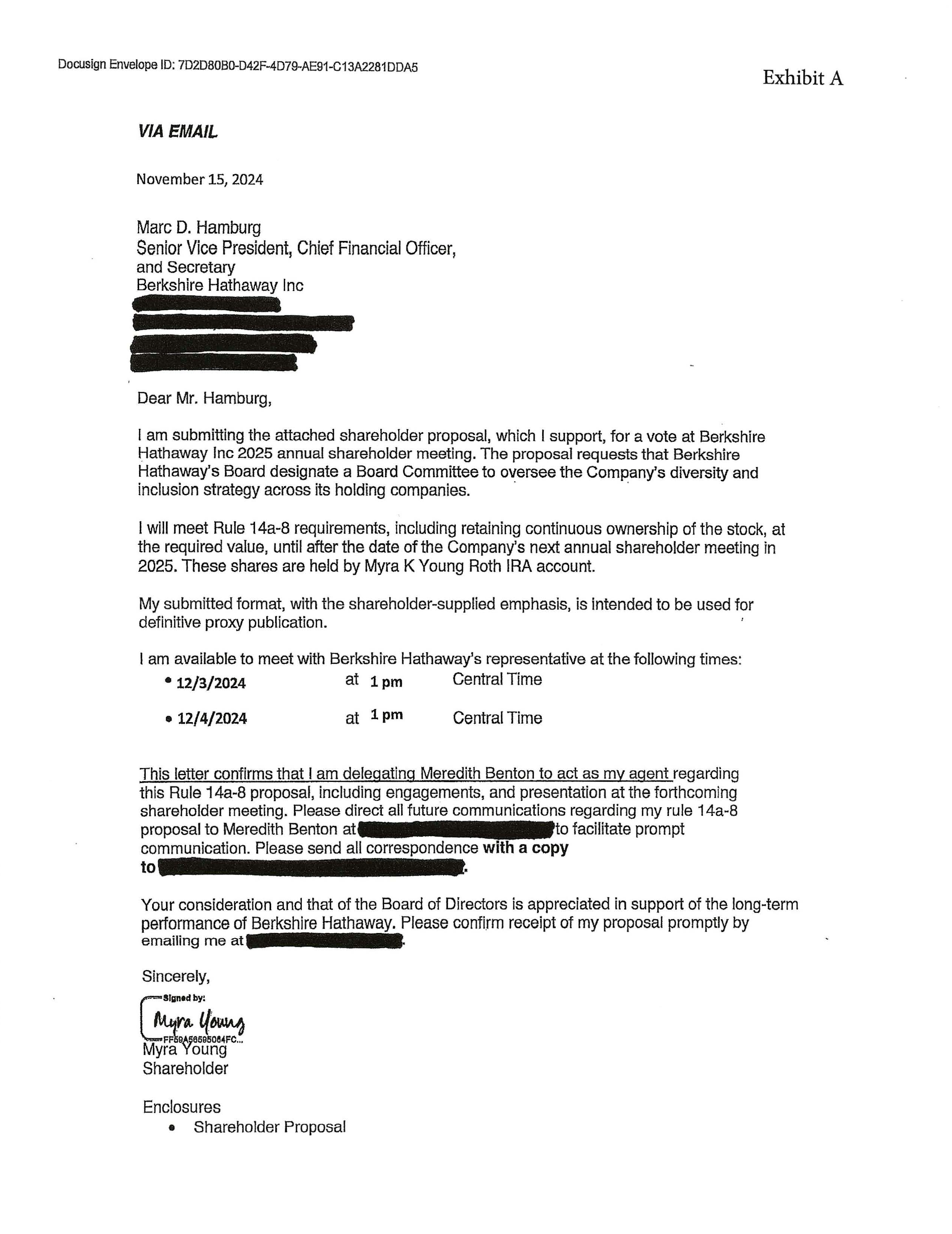 Berkshire Hathaway proposal  — page 5