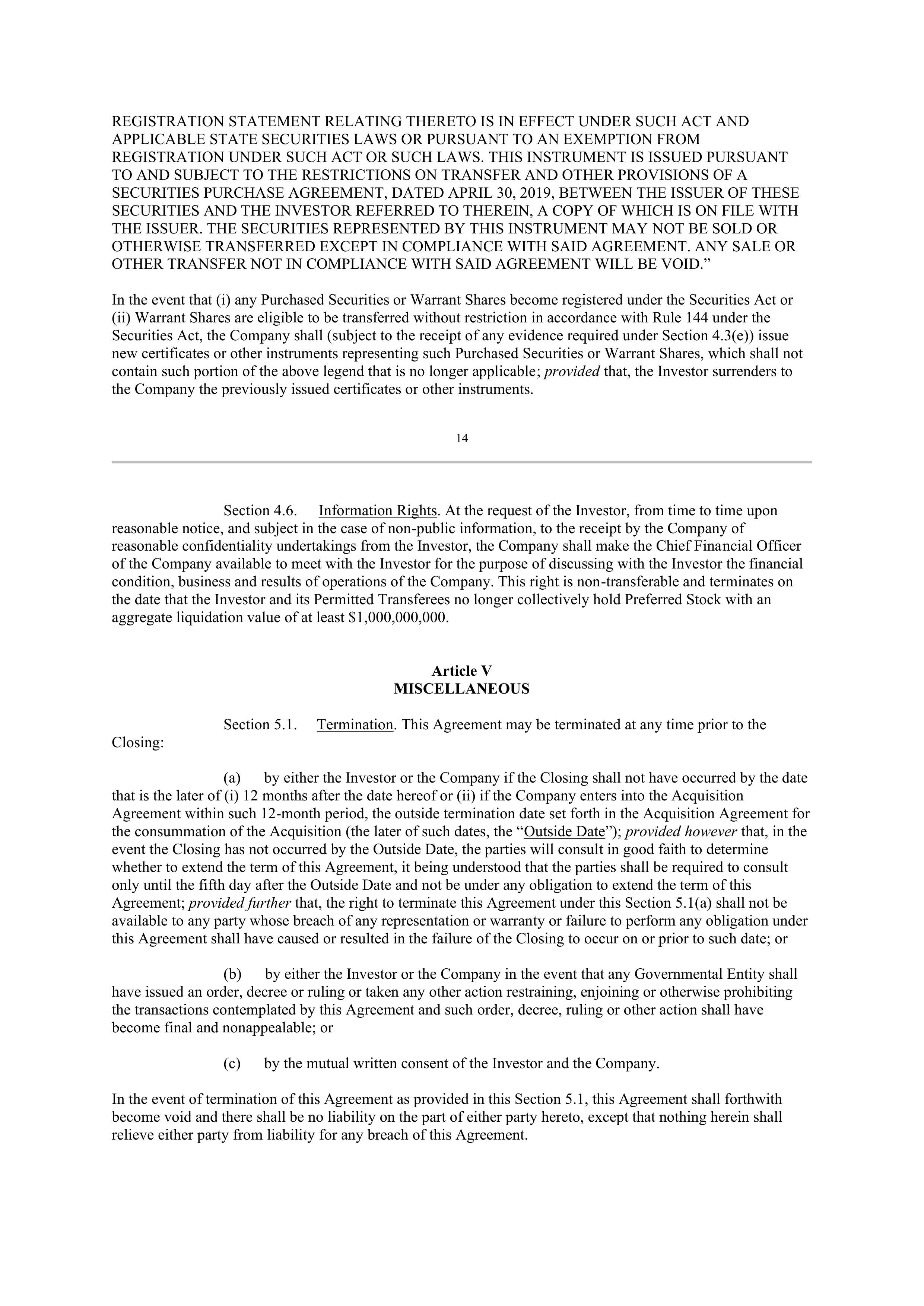 Berkshire Hathaway SECURITIES PURCHASE AGREEMENT — page 11