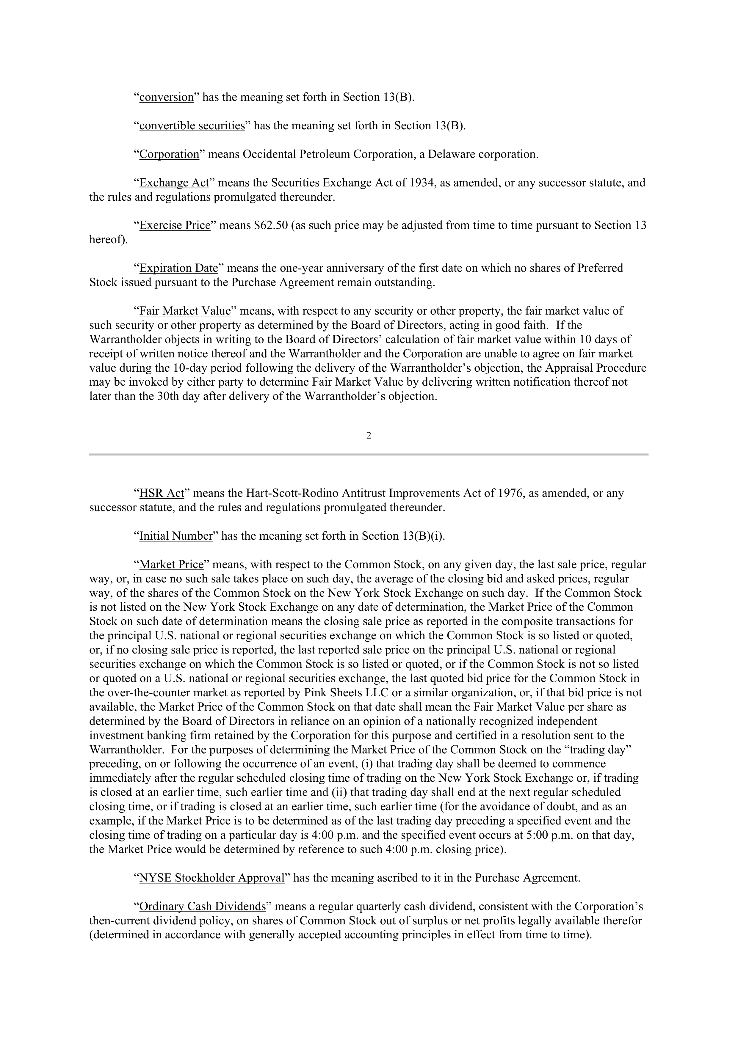 Berkshire Hathaway SECURITIES PURCHASE AGREEMENT — page 26