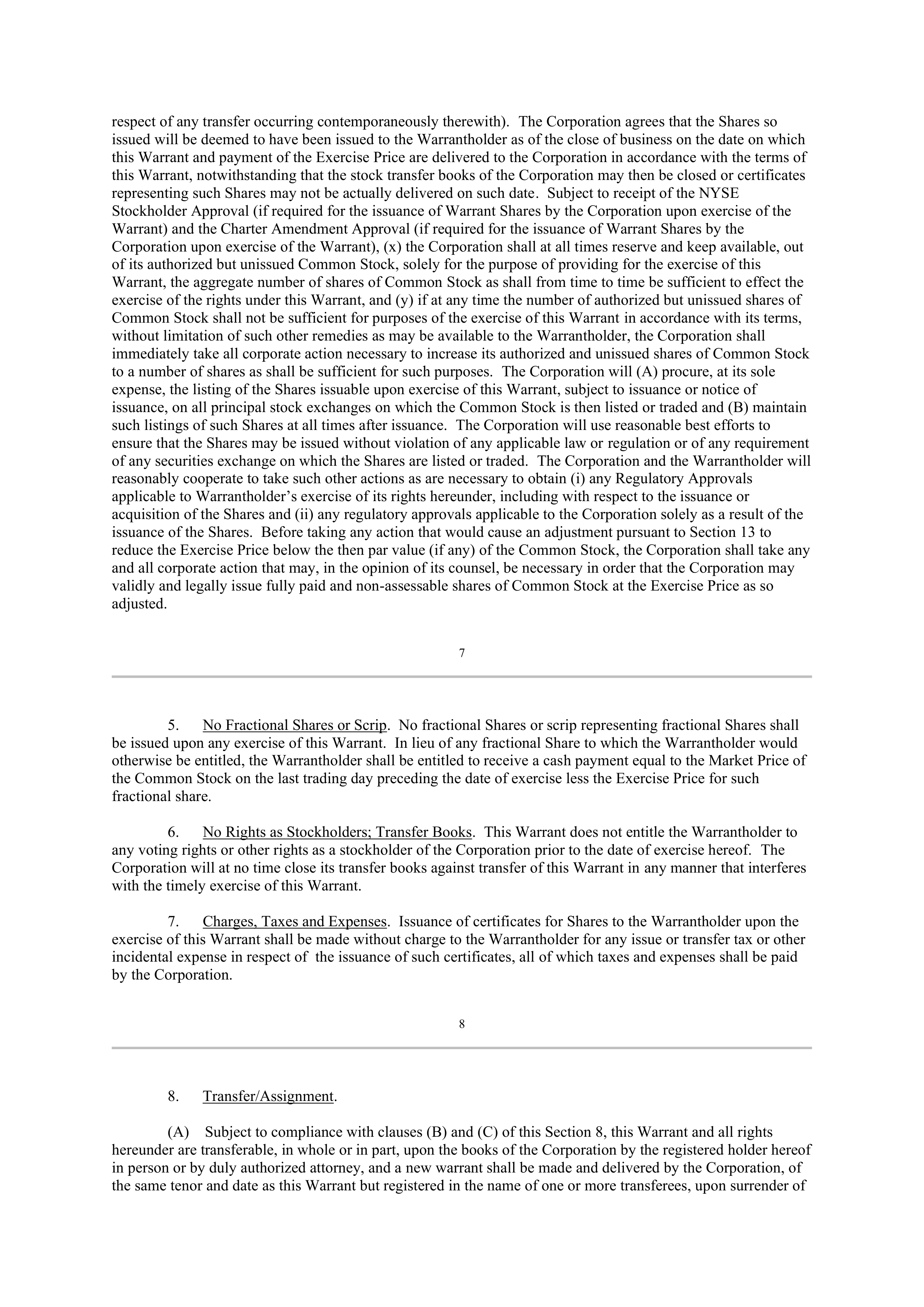 Berkshire Hathaway SECURITIES PURCHASE AGREEMENT — page 30