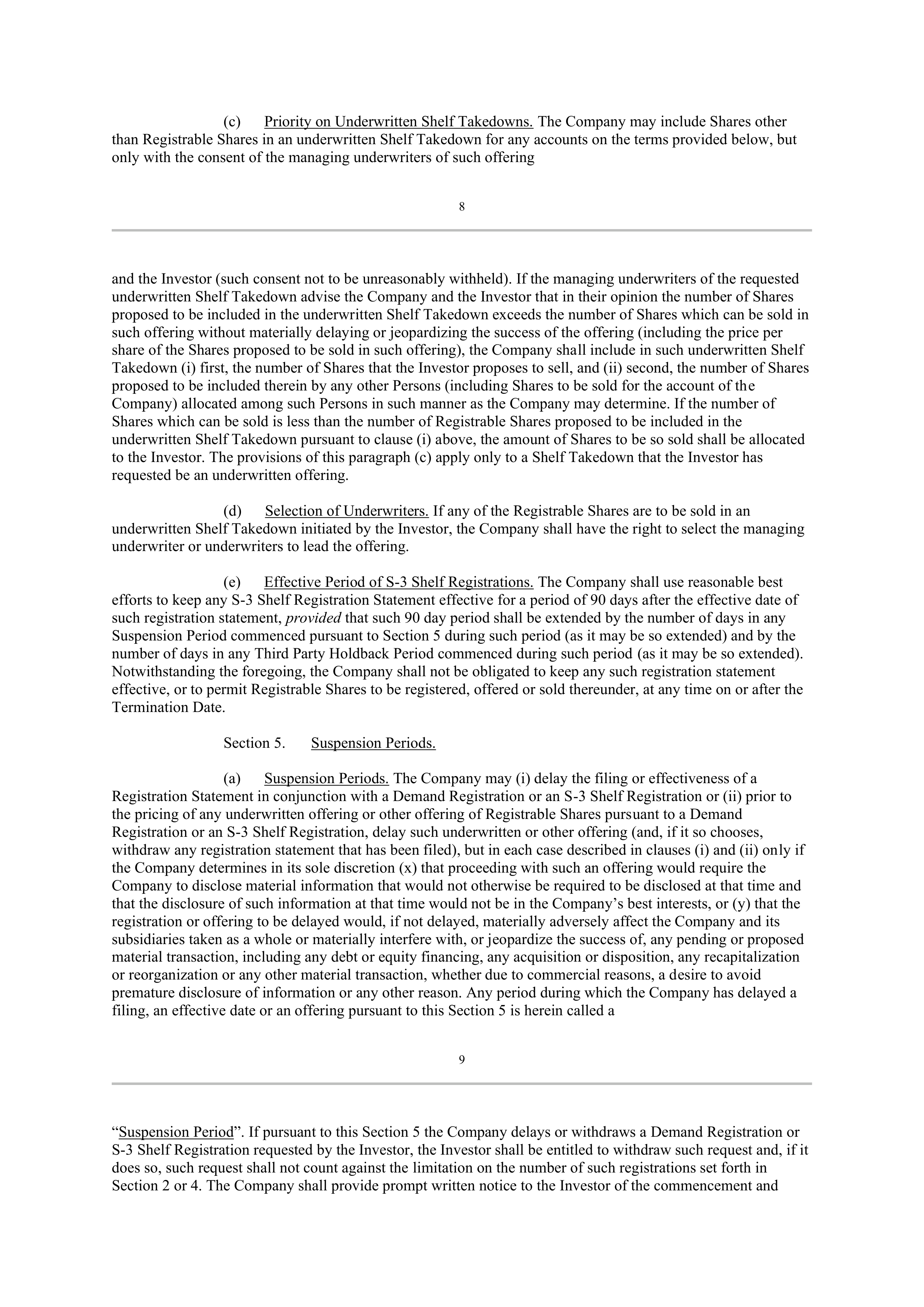 Berkshire Hathaway SECURITIES PURCHASE AGREEMENT — page 45