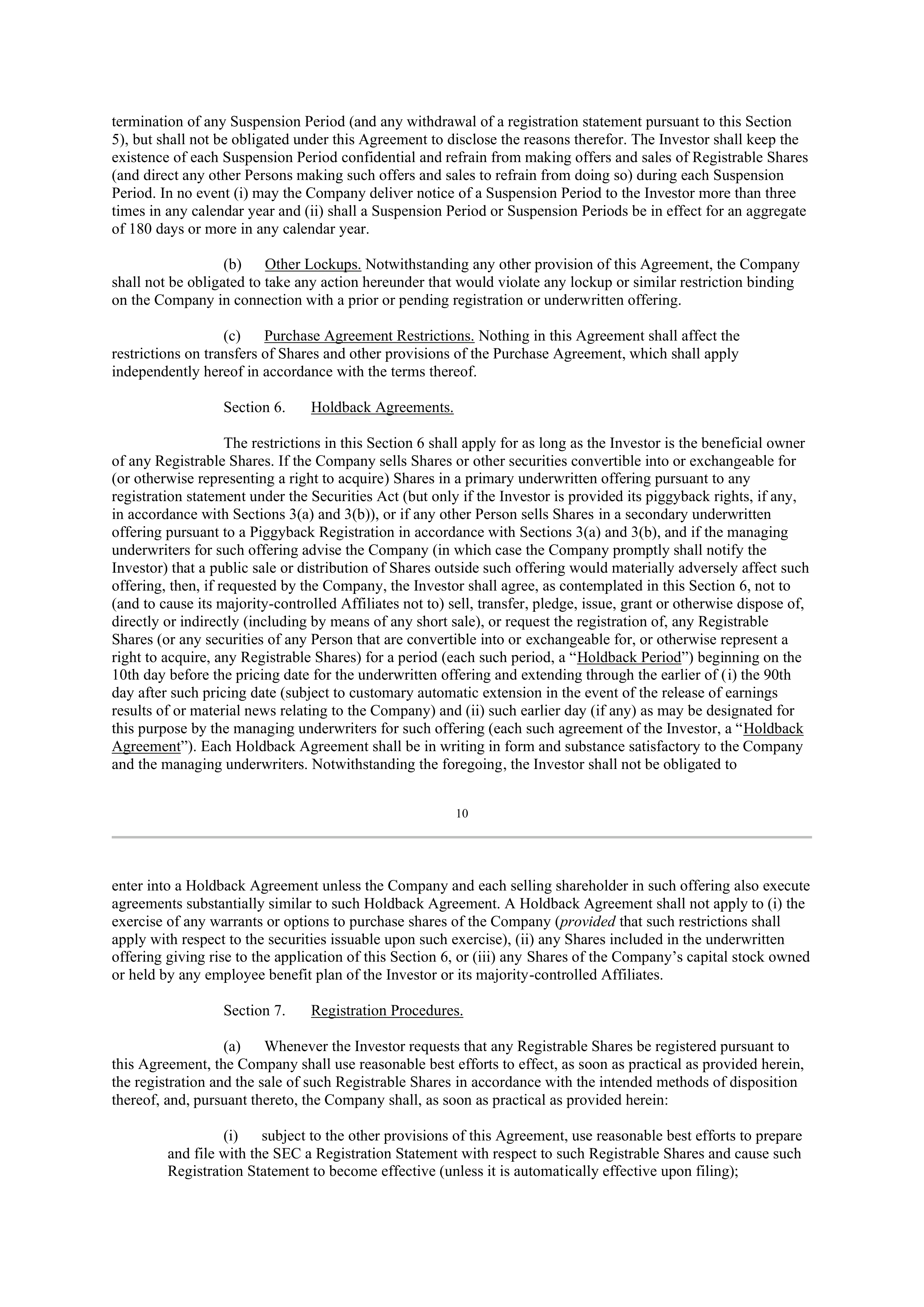 Berkshire Hathaway SECURITIES PURCHASE AGREEMENT — page 46