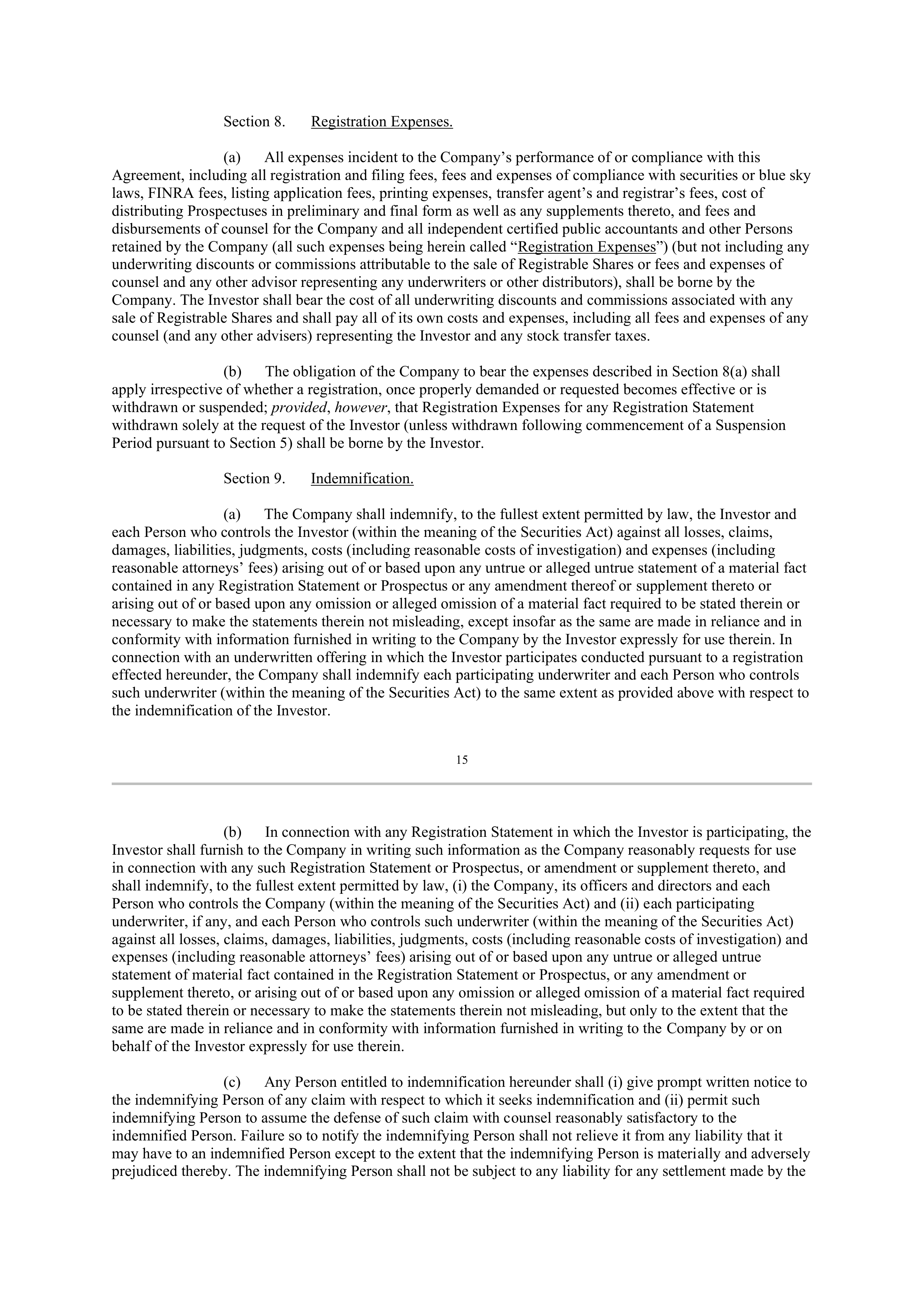 Berkshire Hathaway SECURITIES PURCHASE AGREEMENT — page 50