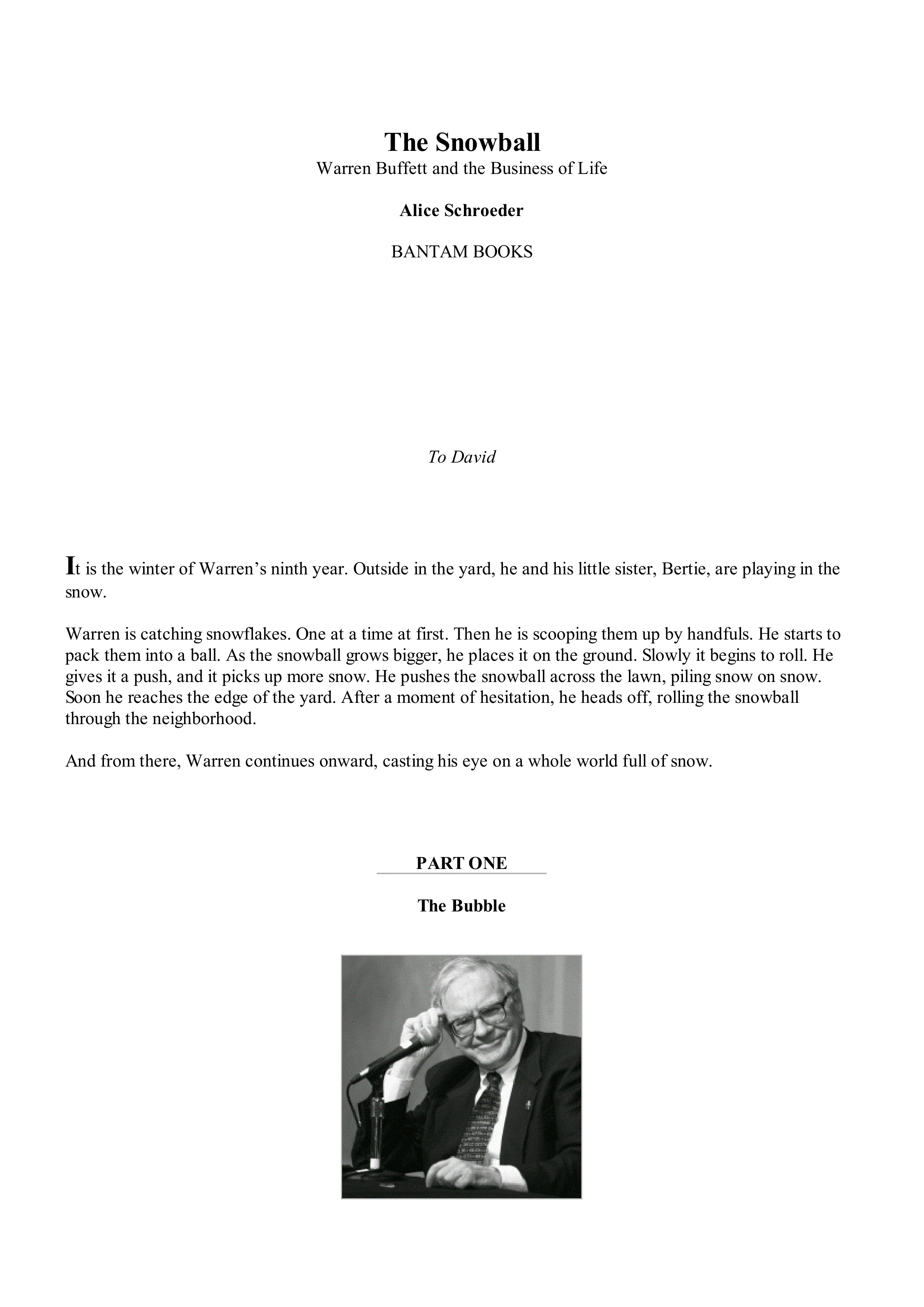 Berkshire Hathaway The Snowball Biography — page 1