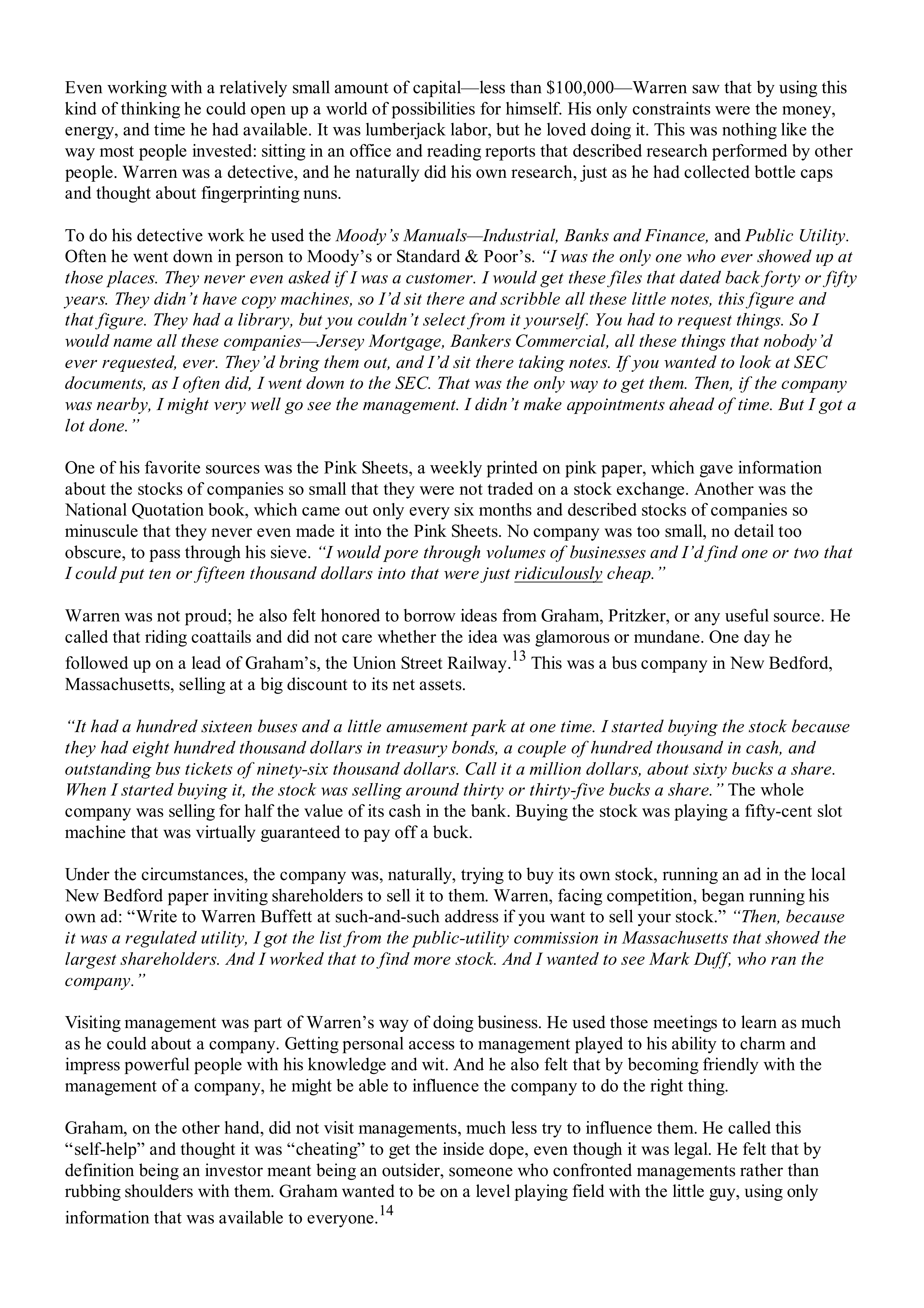 Berkshire Hathaway The Snowball Biography — page 111